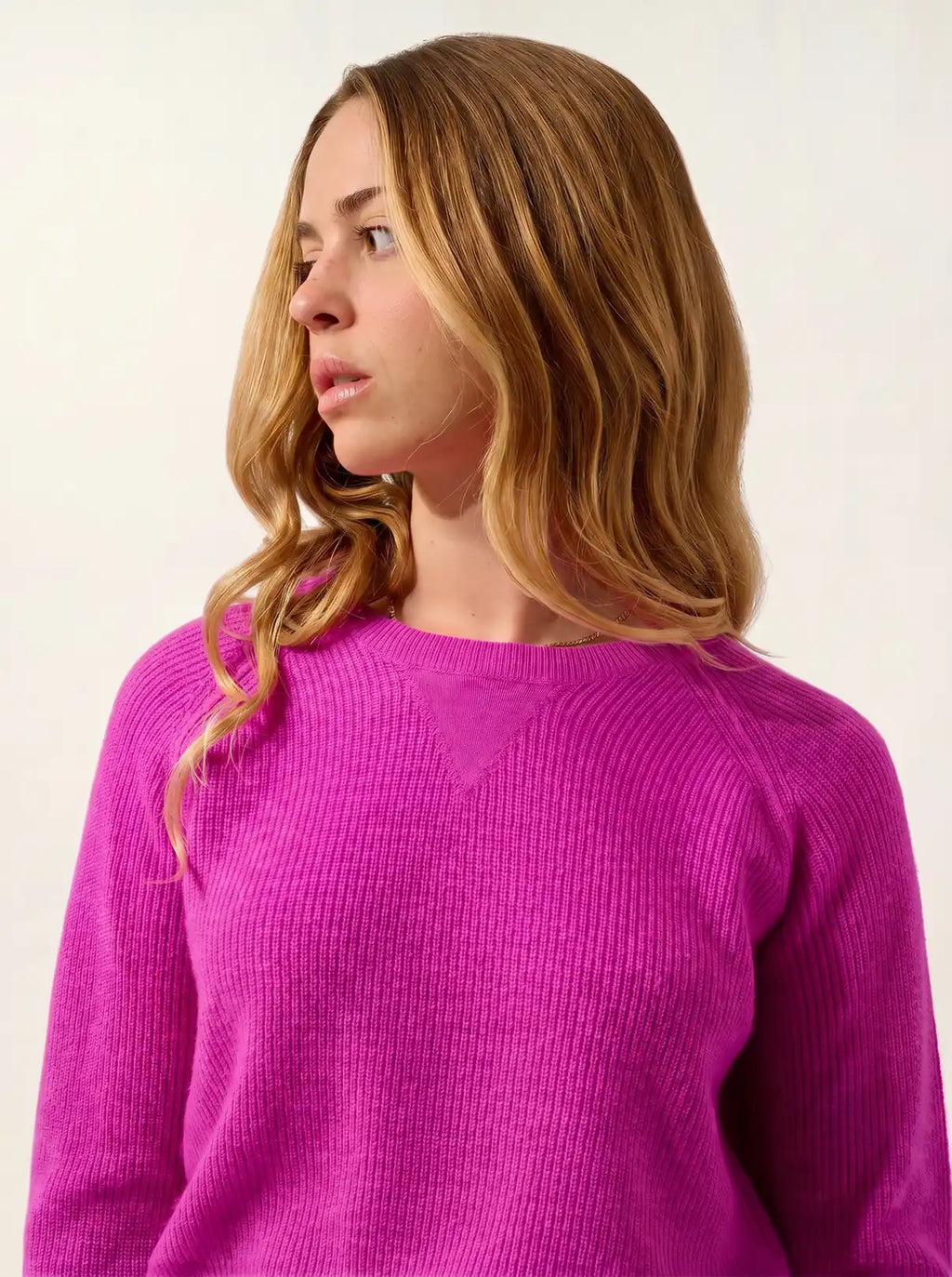 CÉLIMÈNE Pullover Rundhalsausschnitt Neonviolett