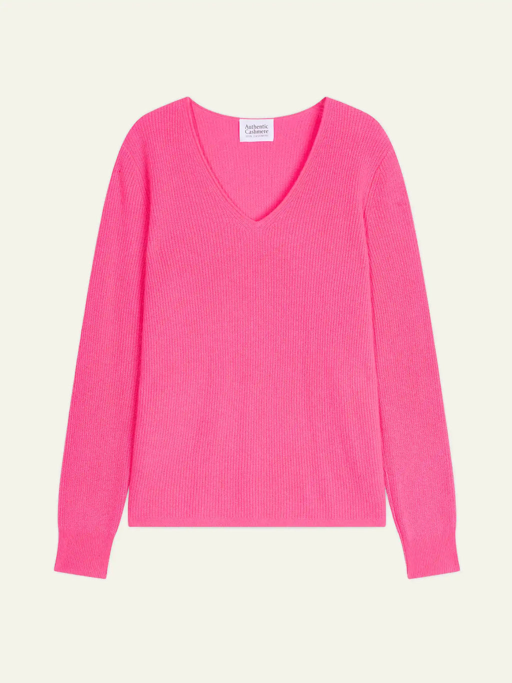 ALAYA pullover v-ausschnitt rosa neon