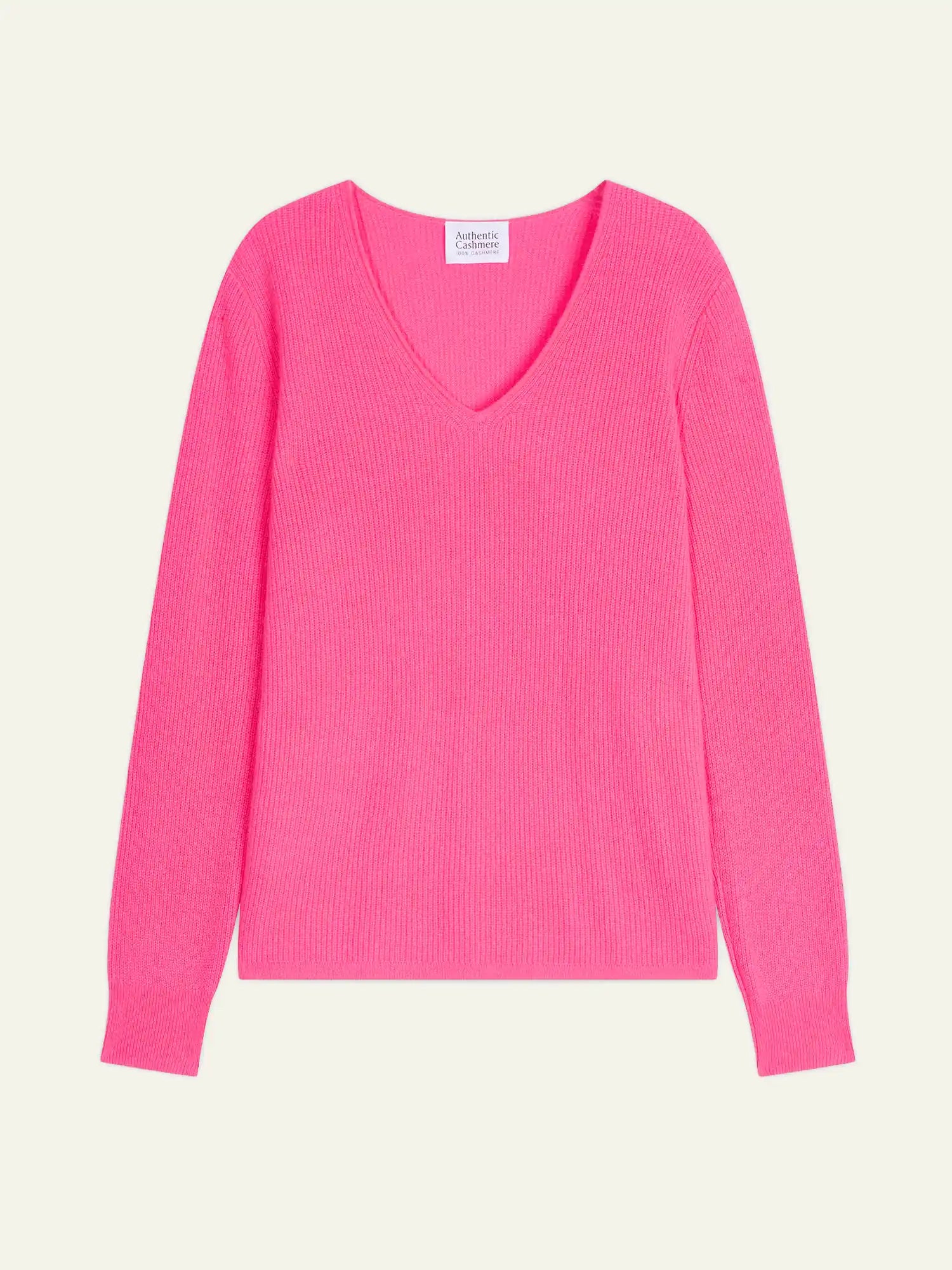 ALAYA pullover v-ausschnitt rosa neon