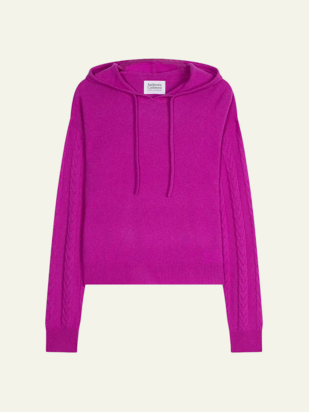 SVALINNA pullover mit kapuze violett neon