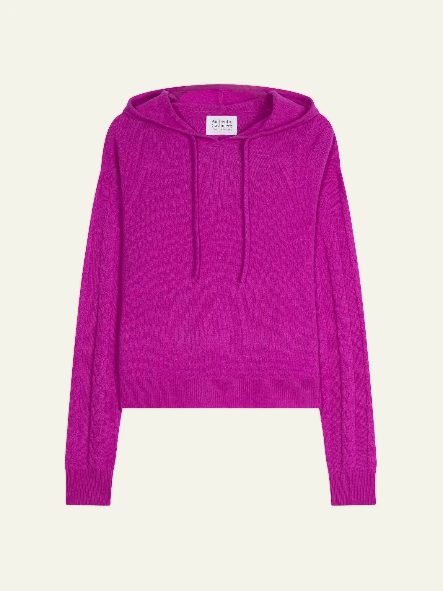 SVALINNA pullover mit kapuze violett neon