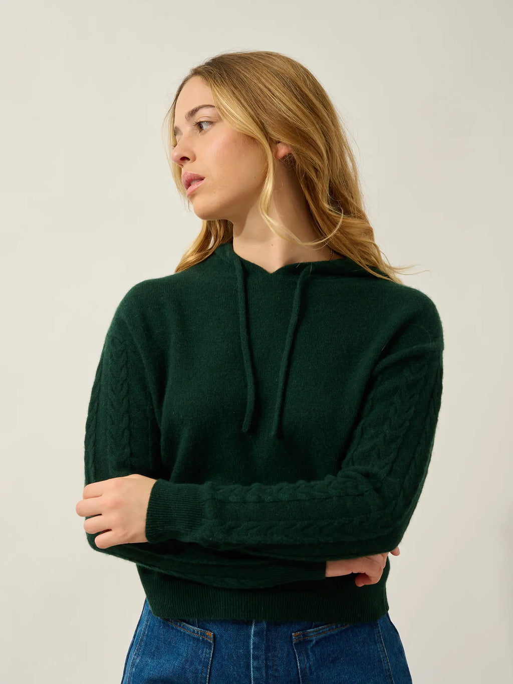 SVALINNA pull capuche cyprès
