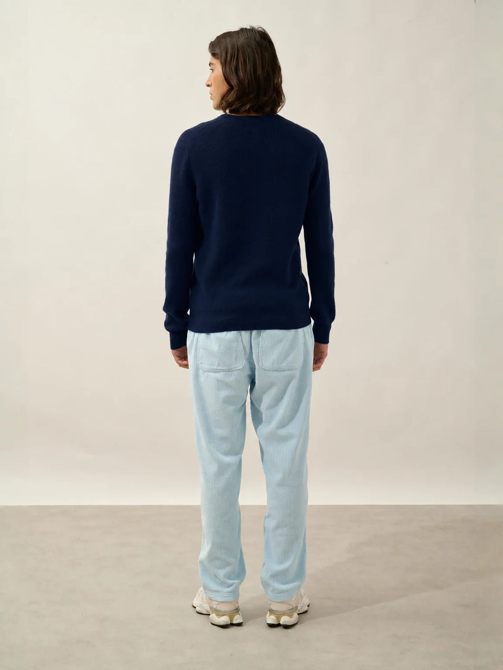 LUFFY sweater crew neck navy