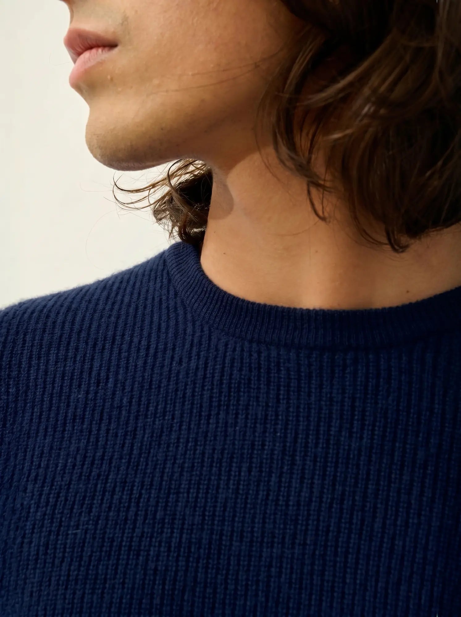 LUFFY sweater crew neck navy