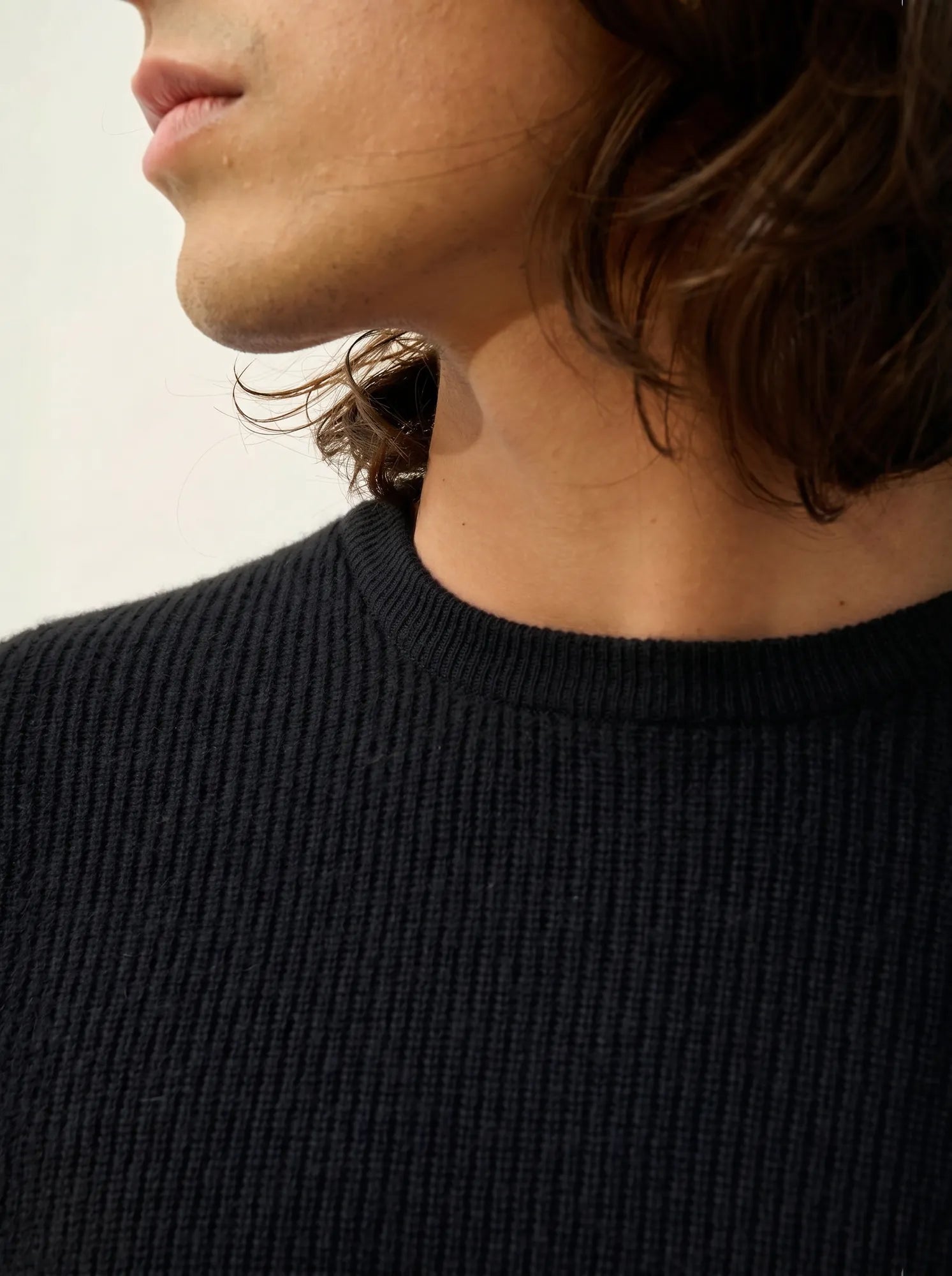 LUFFY sweater crew neck black