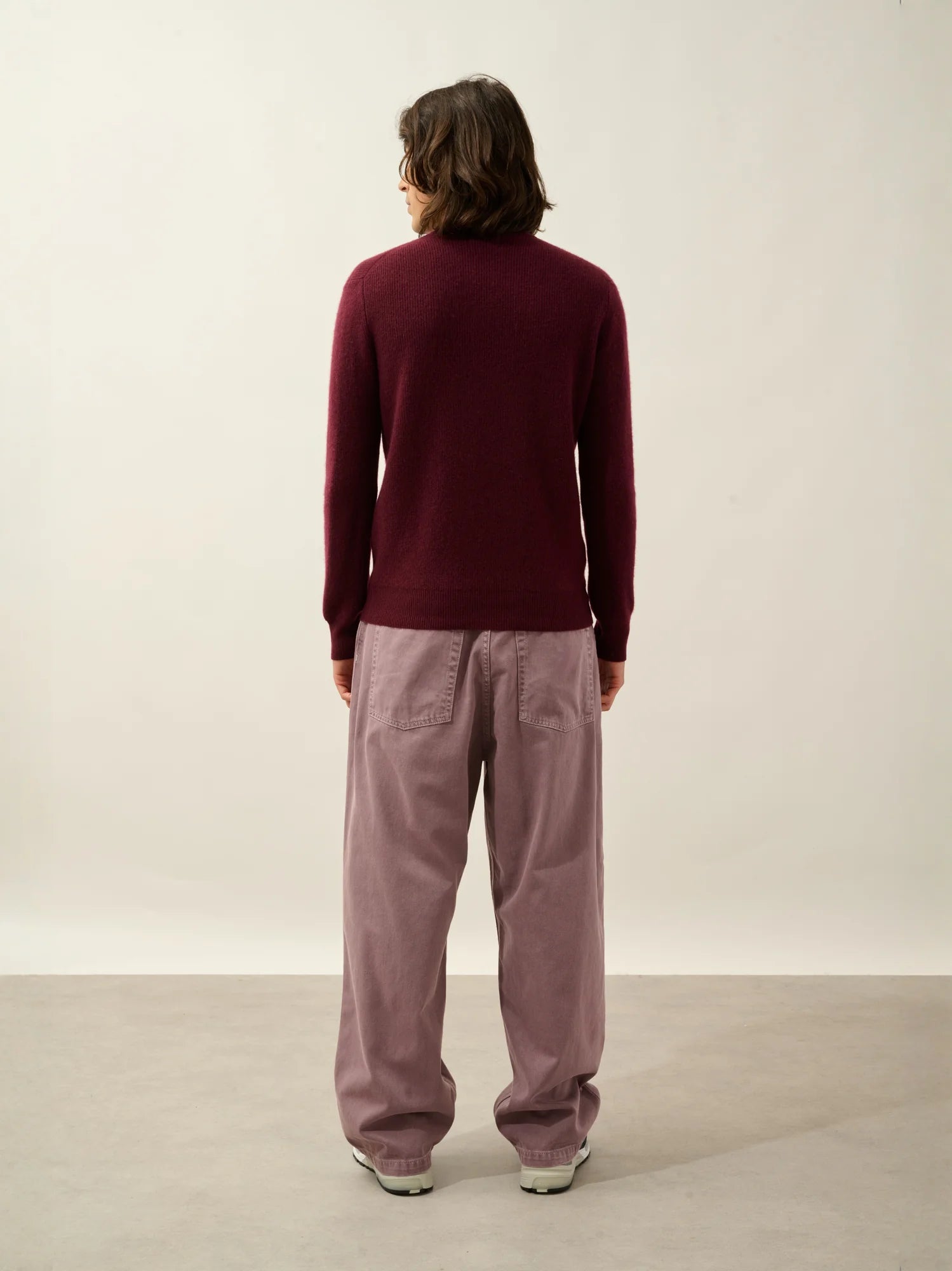 LUFFY sweater crew neck blackberry
