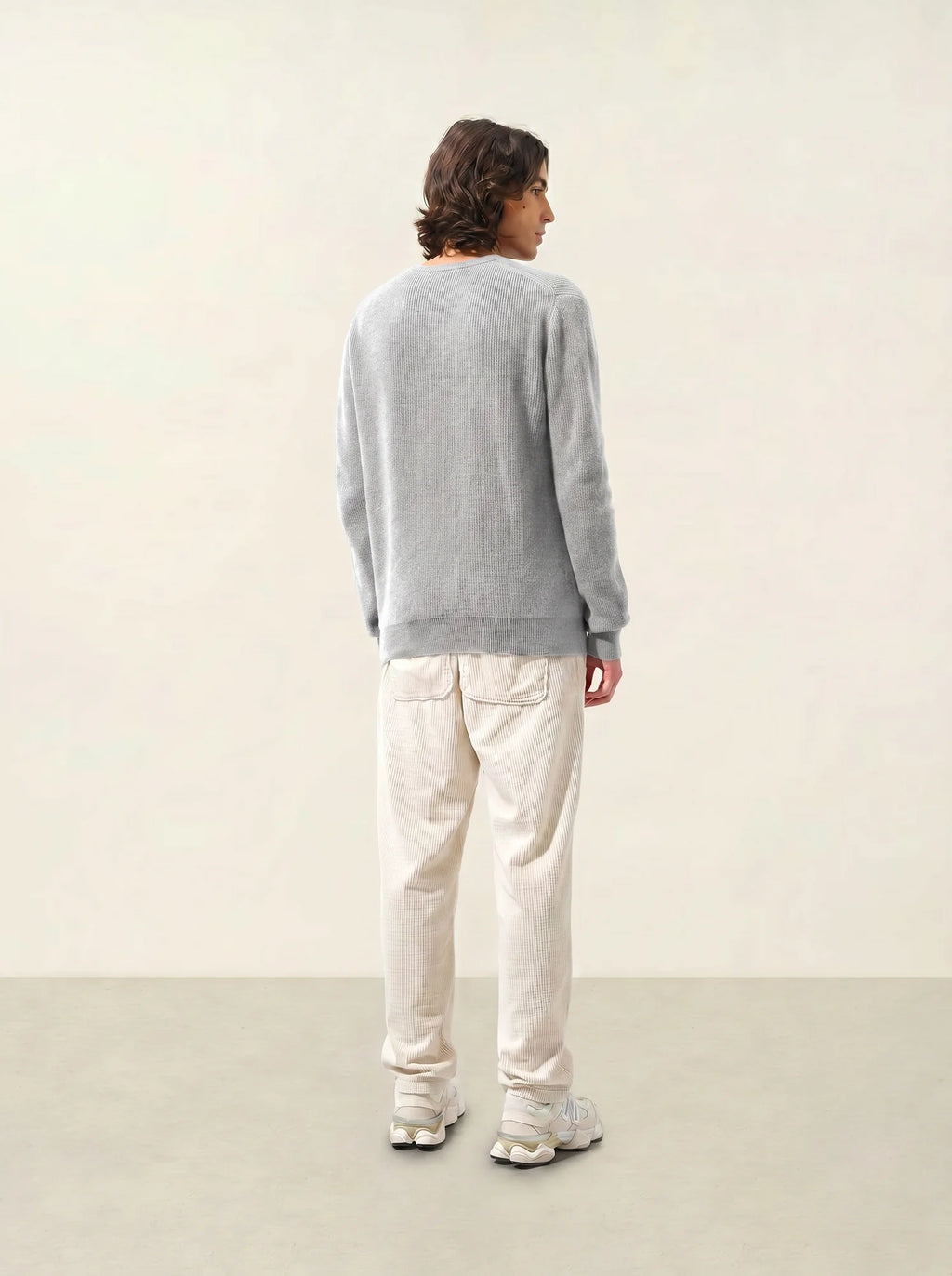 JARDON sweater v-neck light heather grey