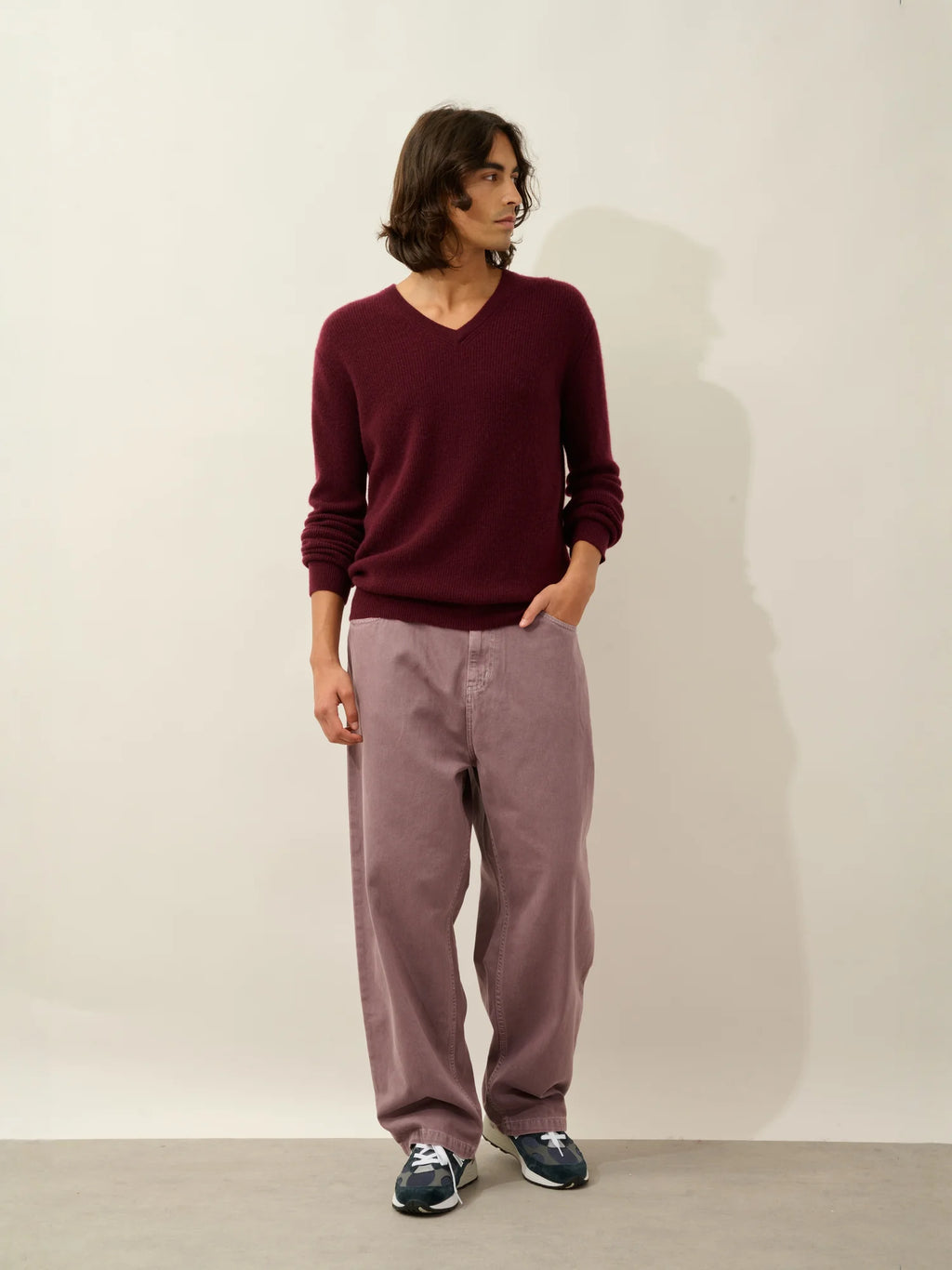 JARDON sweater v-neck blackberry