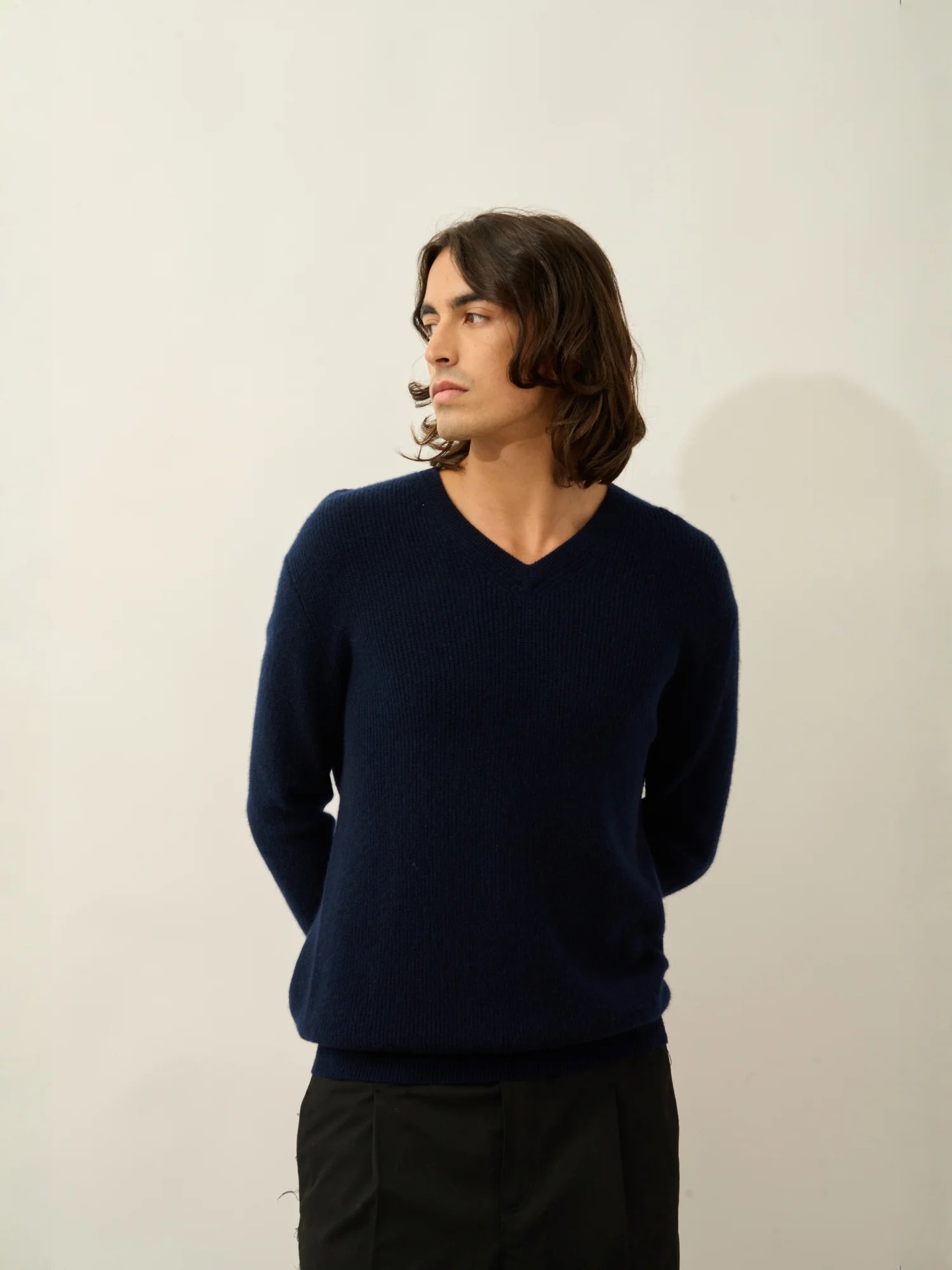 JARDON pullover v-ausschnitt marineblau
