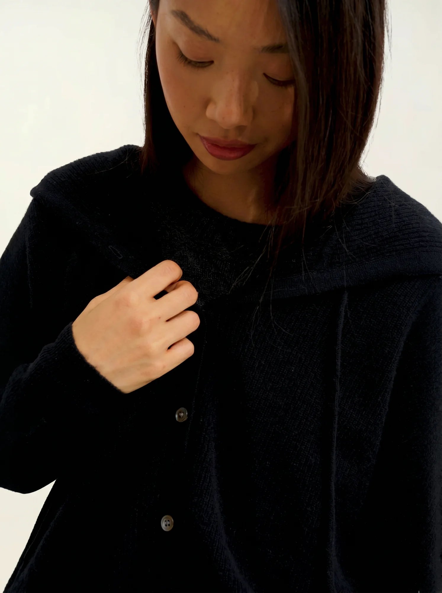 ELARA cardigan capuche noir