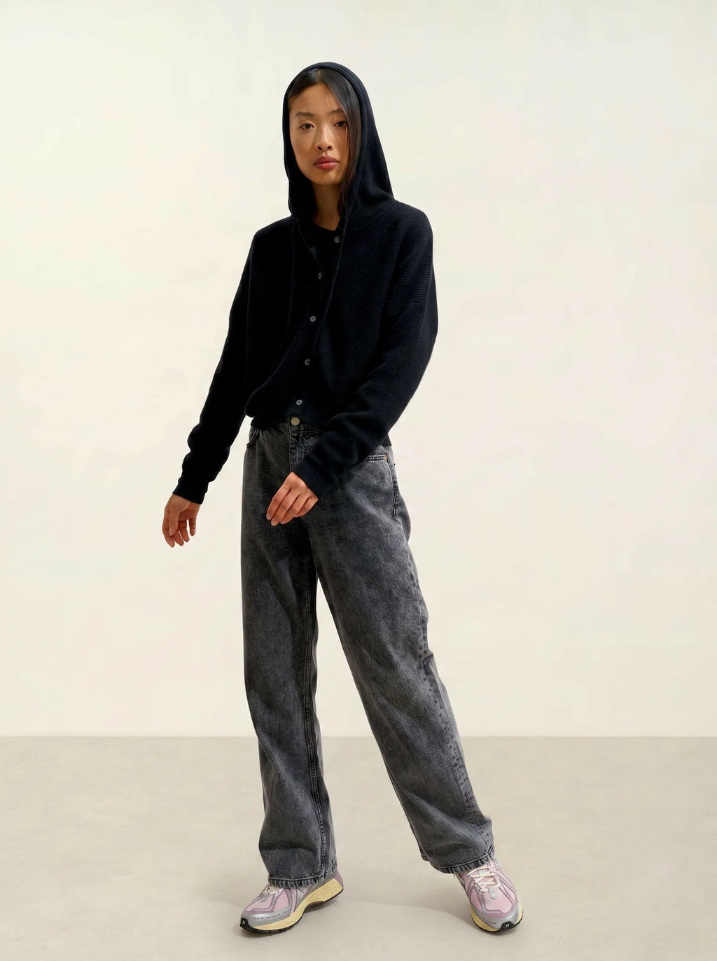 ELARA cardigan capuche noir