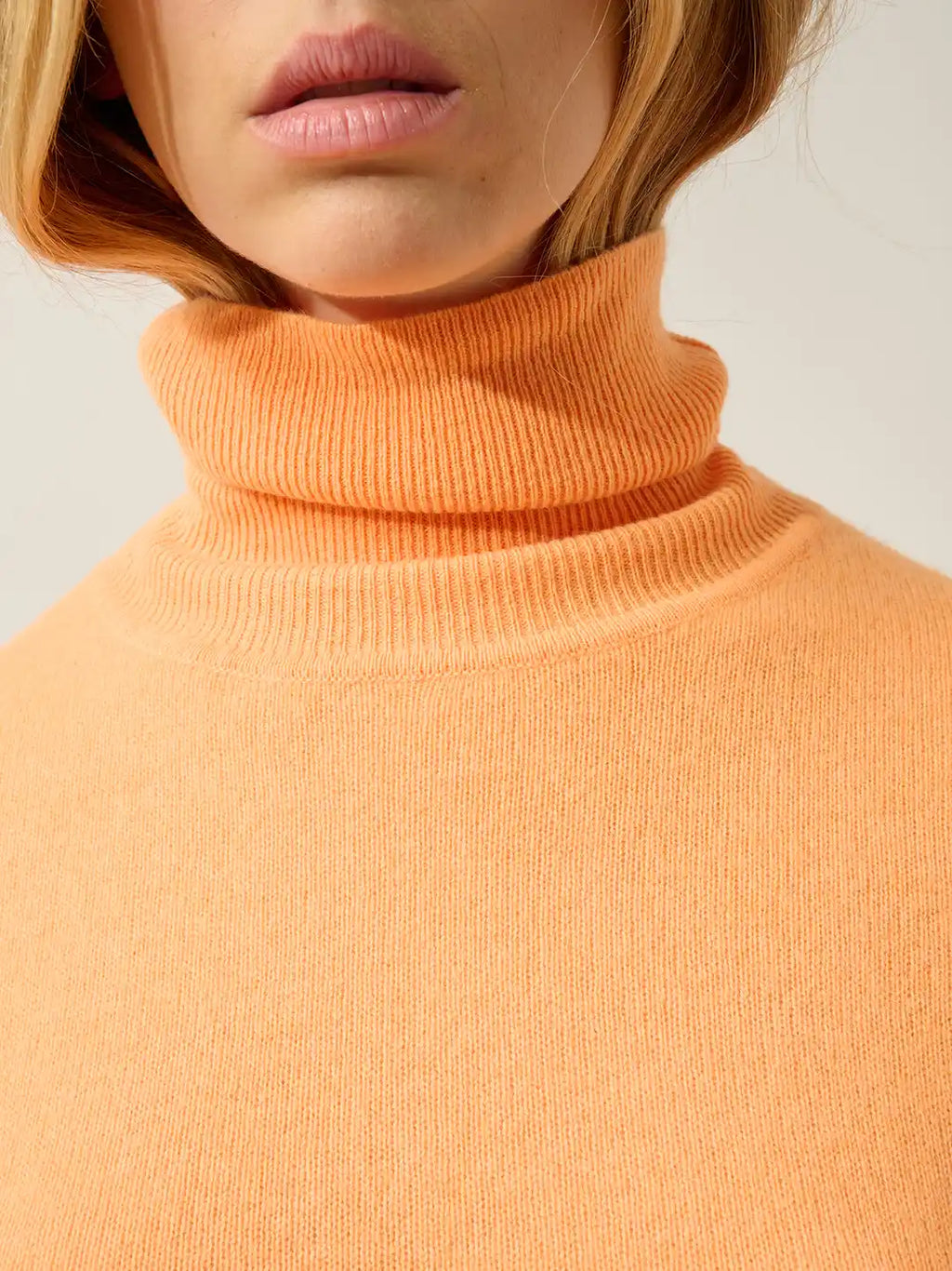 BISE pullover rollkragen clementine