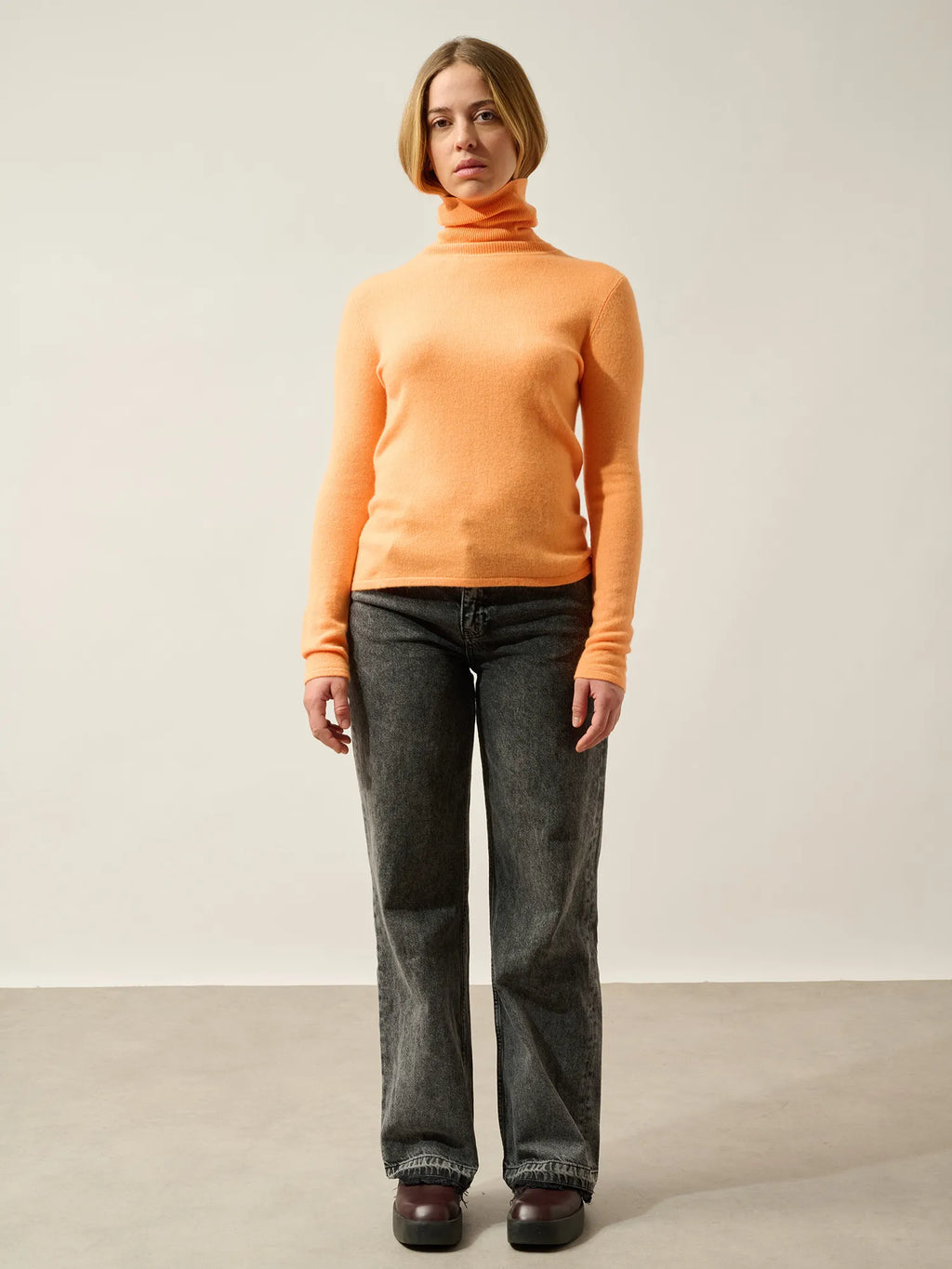 BISE pullover rollkragen clementine