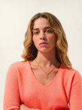GALISE Pullover V-Ausschnitt Zitrus