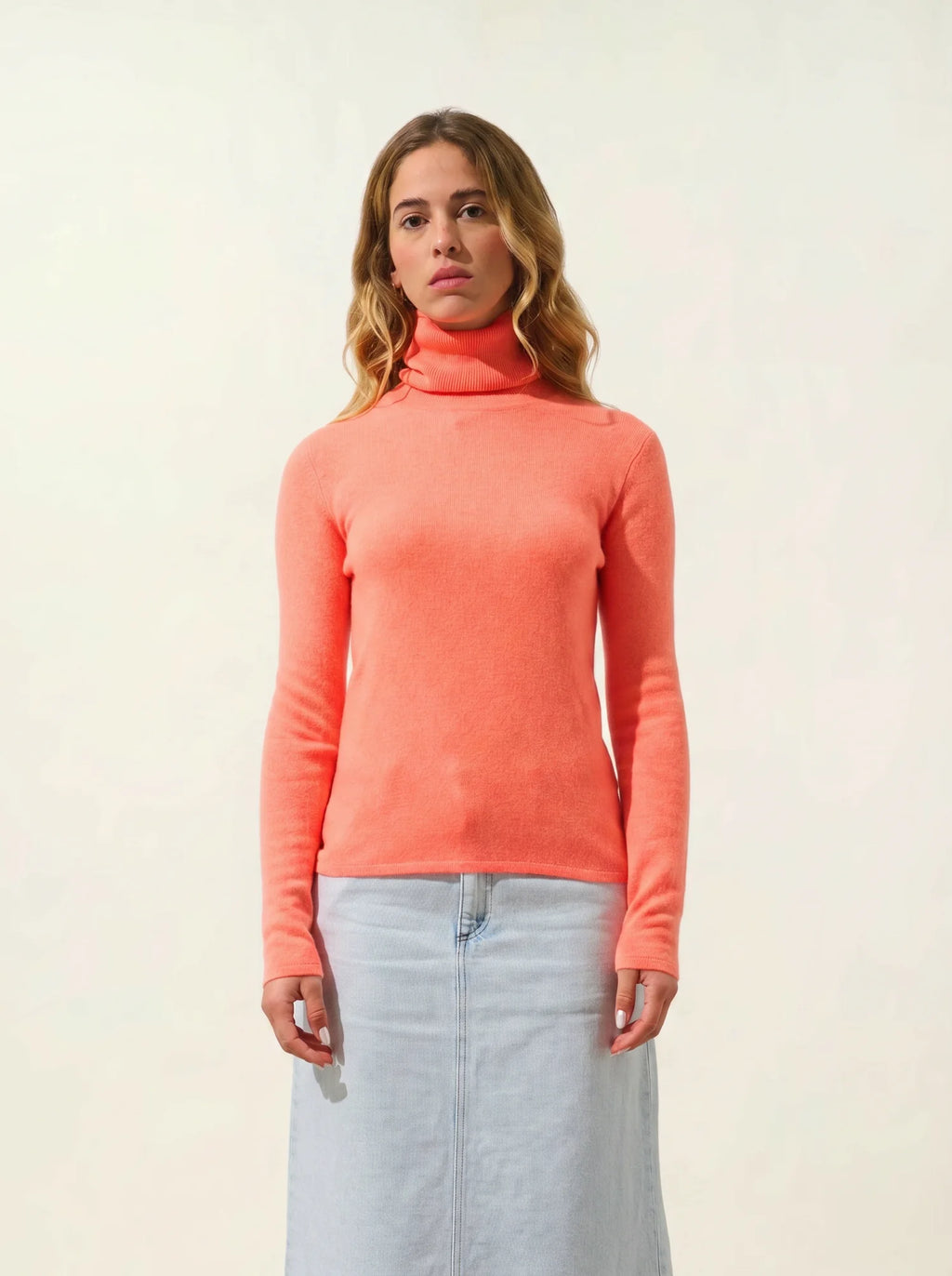 BISE pullover rollkragen zitrus