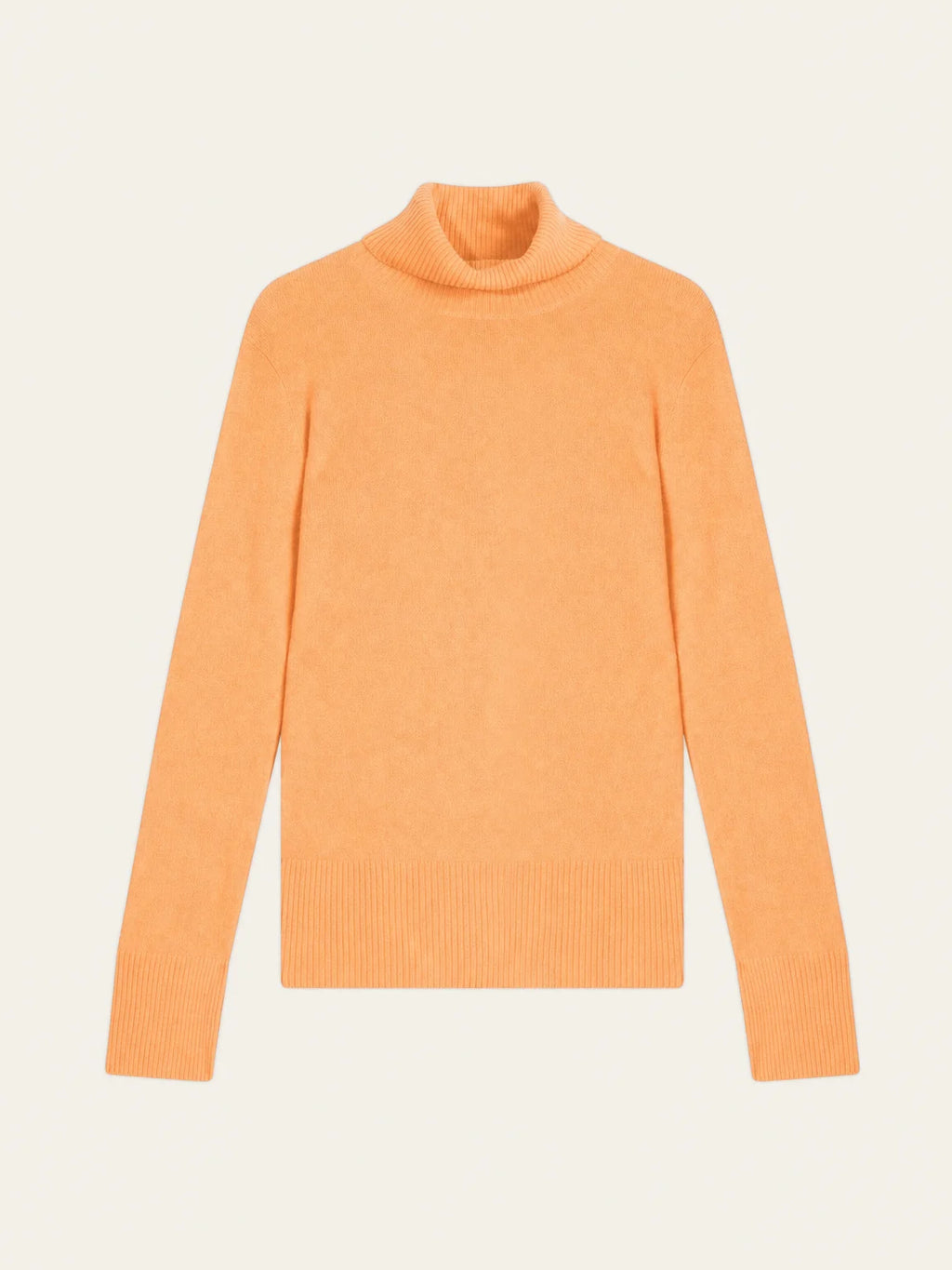 FORNET pull col roulé agrume
