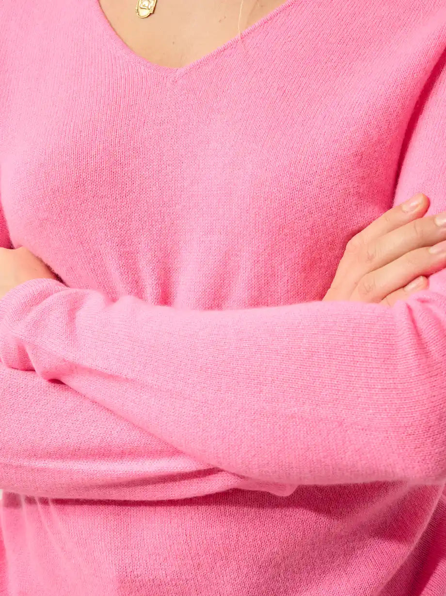 GALISE pullover v-ausschnitt bubblegum