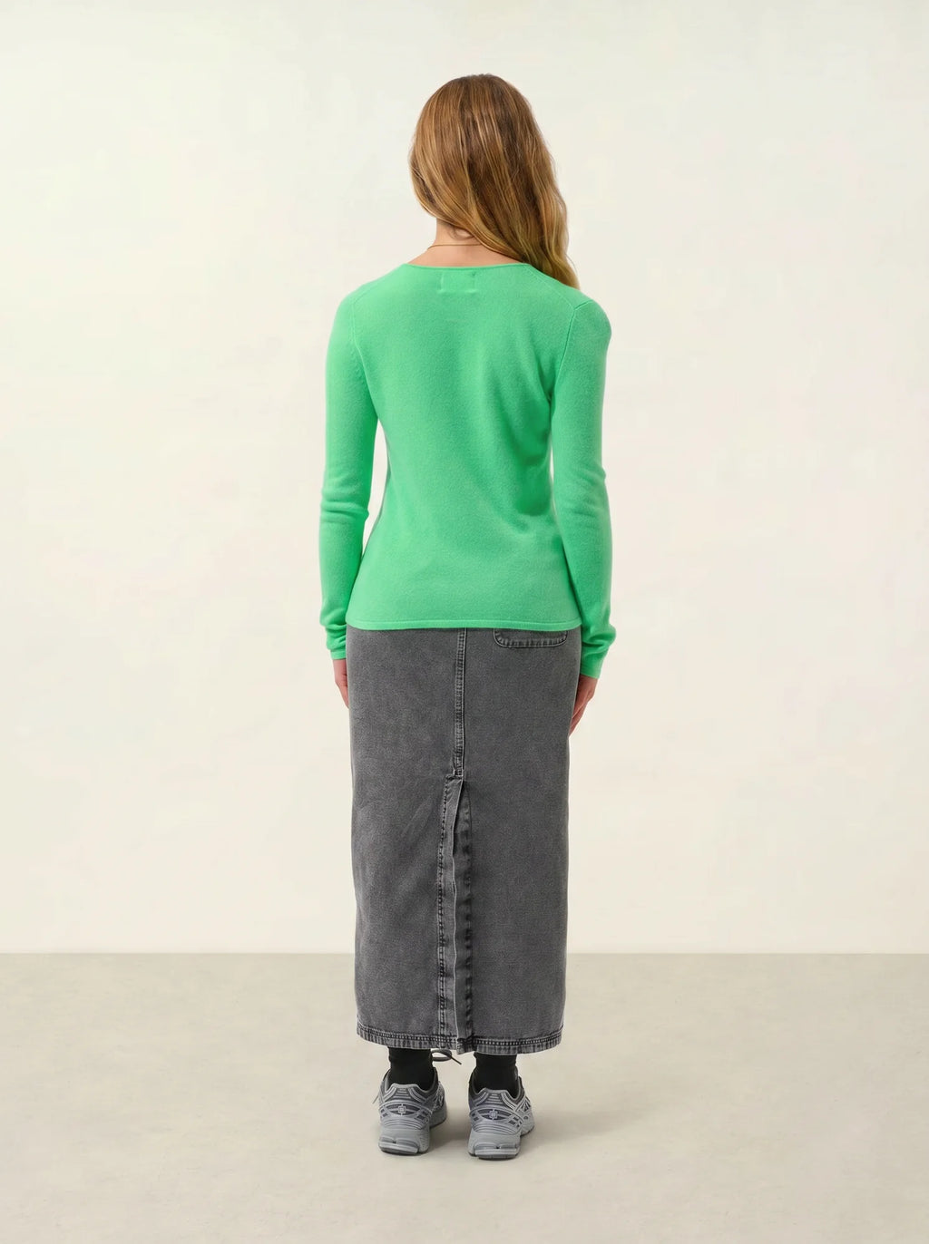 GALISE Pullover V-Ausschnitt Kaktusgrün