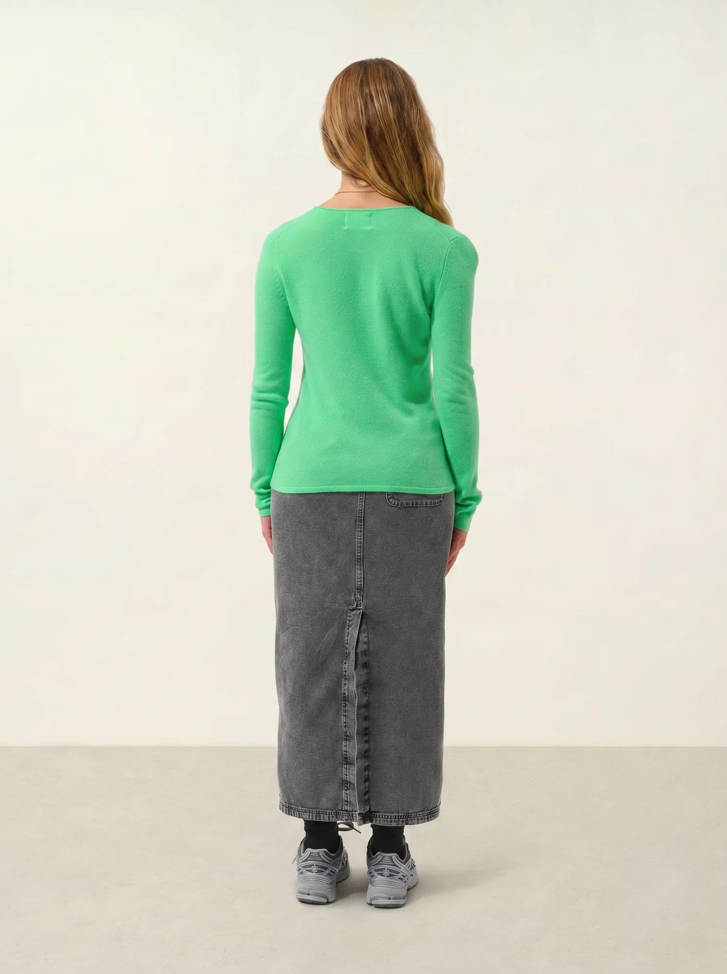 GALISE Pullover V-Ausschnitt Kaktusgrün