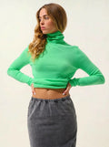 BISE Pullover Rollkragen Kaktusgrün