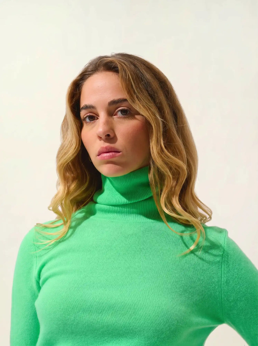 BISE Pullover Rollkragen Kaktusgrün