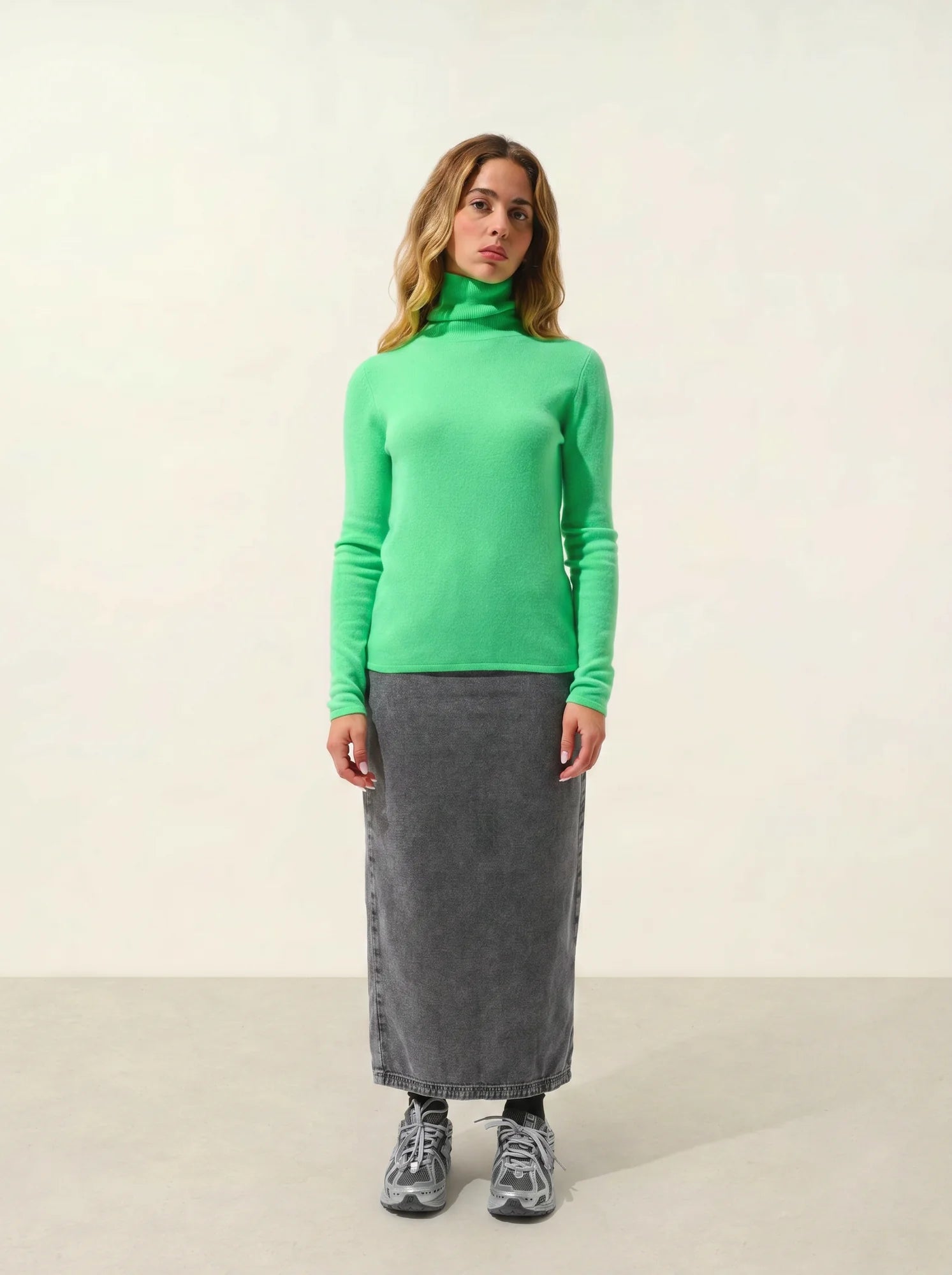 BISE Pullover Rollkragen Kaktusgrün