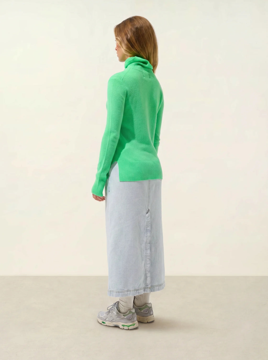 FORNET Pullover Rollkragen Kaktusgrün