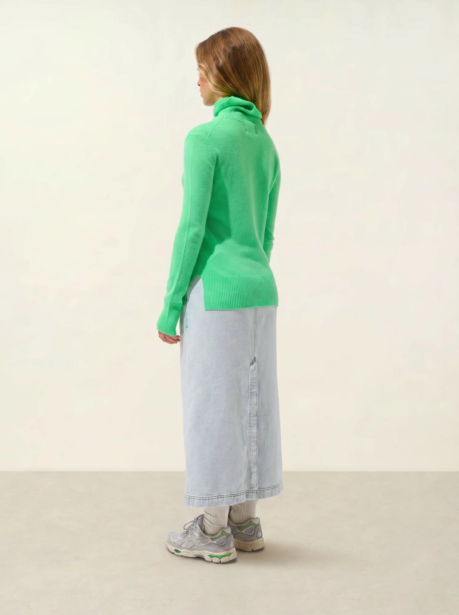 FORNET Pullover Rollkragen Kaktusgrün