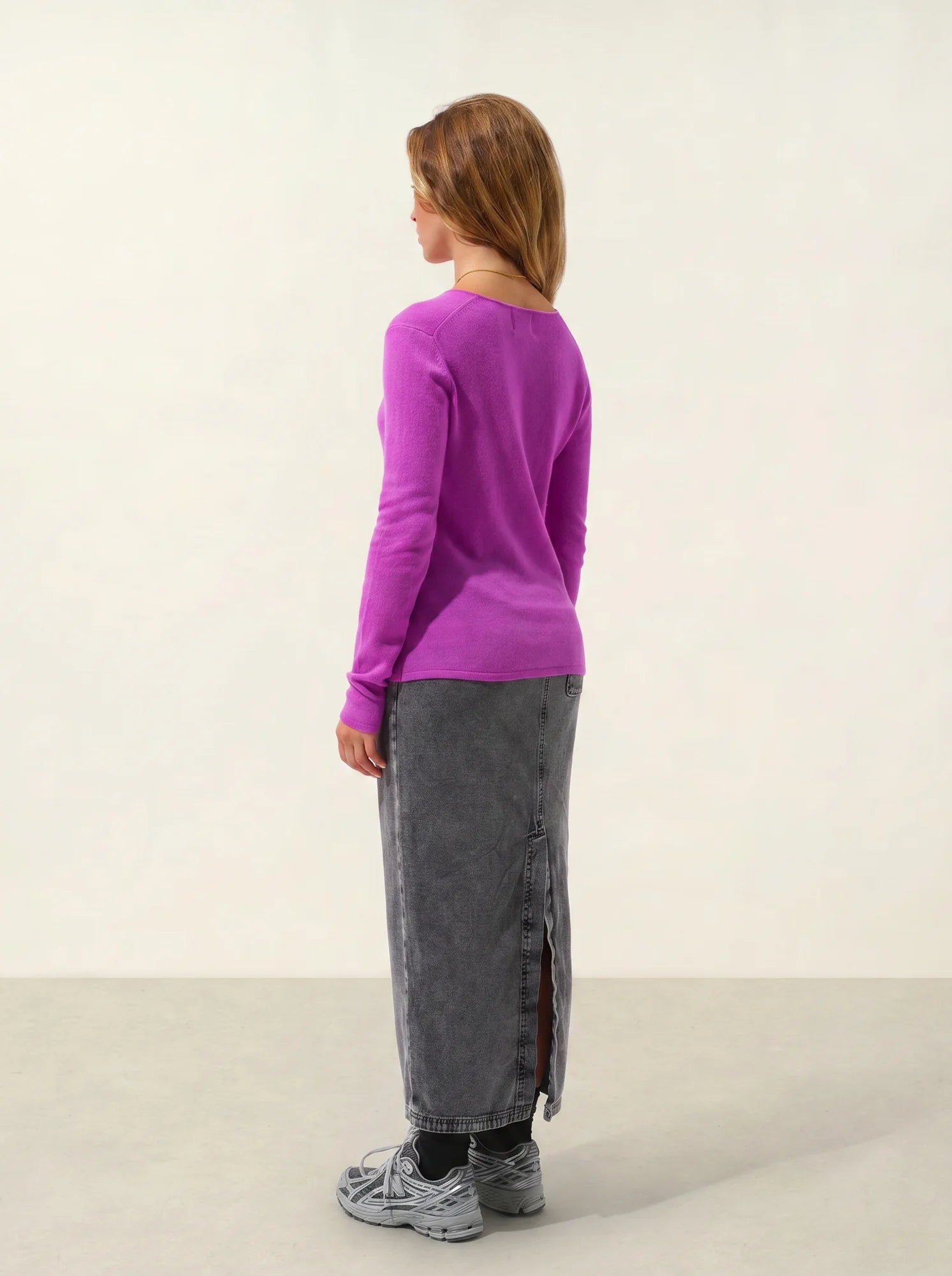 GALISE pullover v-ausschnitt violett