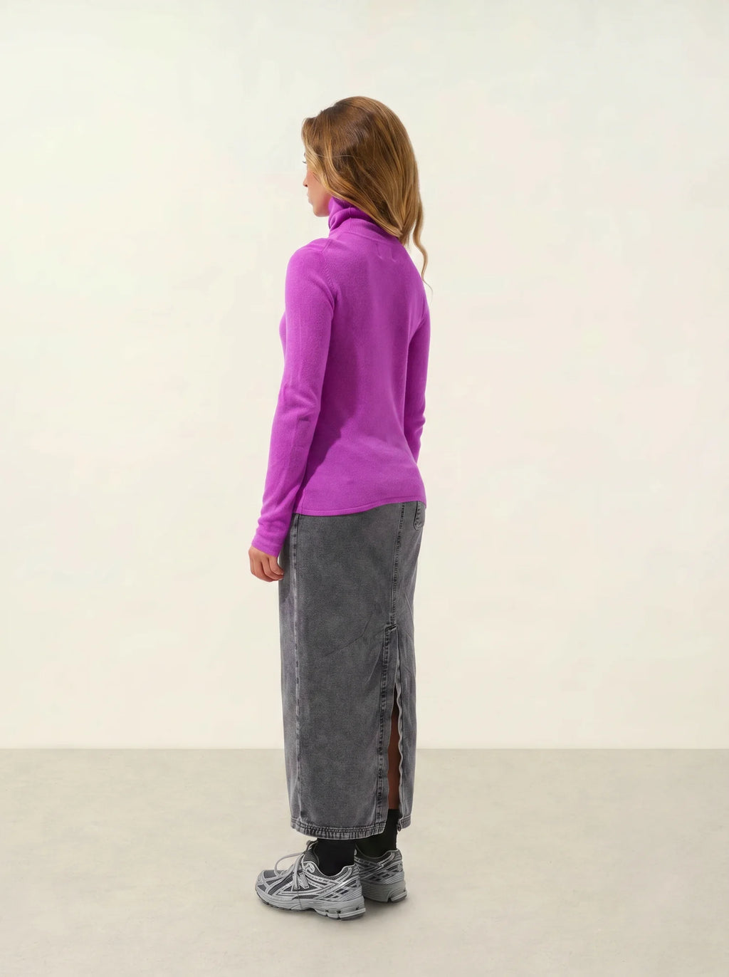 BISE Pullover Rollkragen Violett