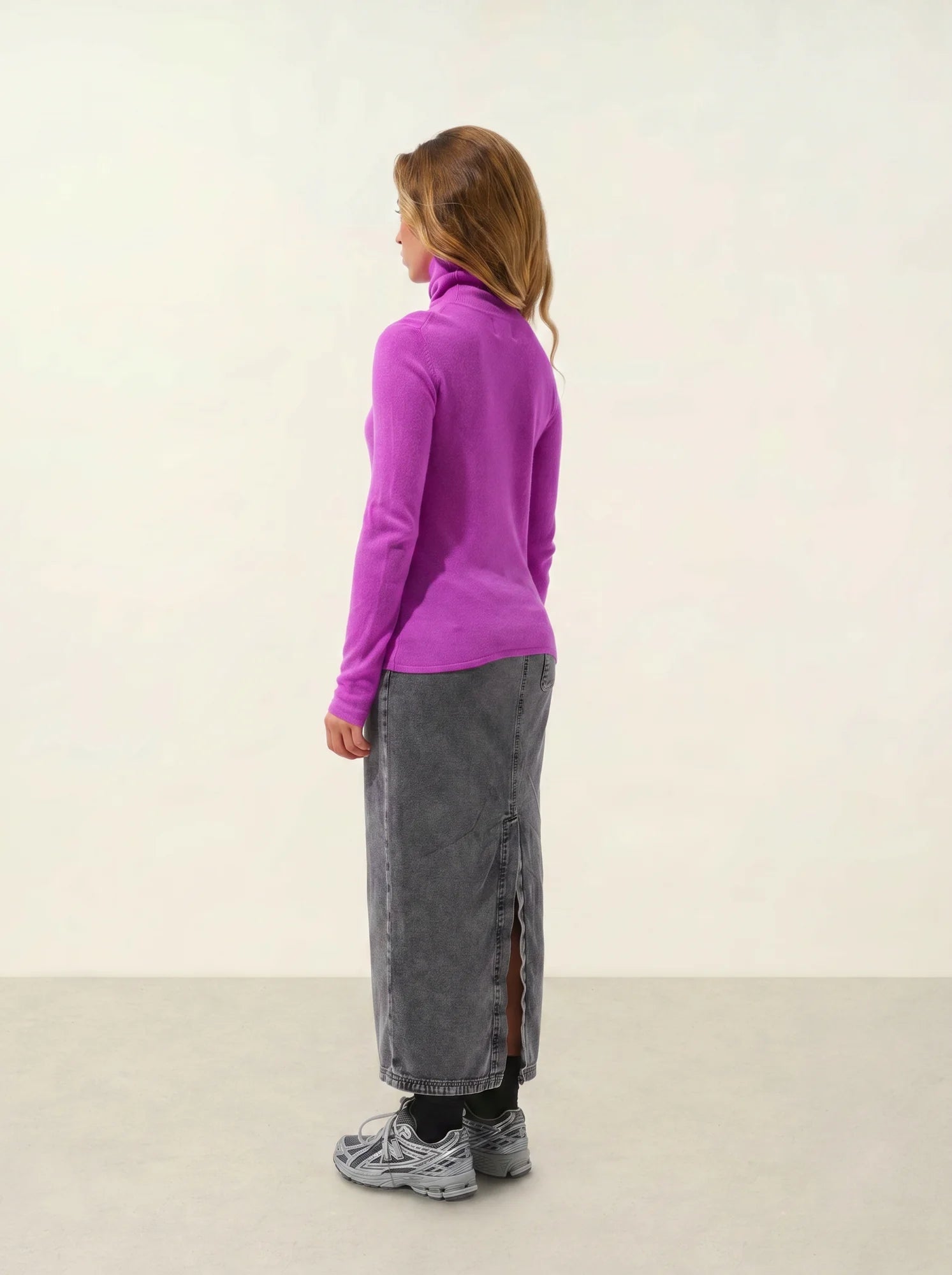 BISE Pullover Rollkragen Violett