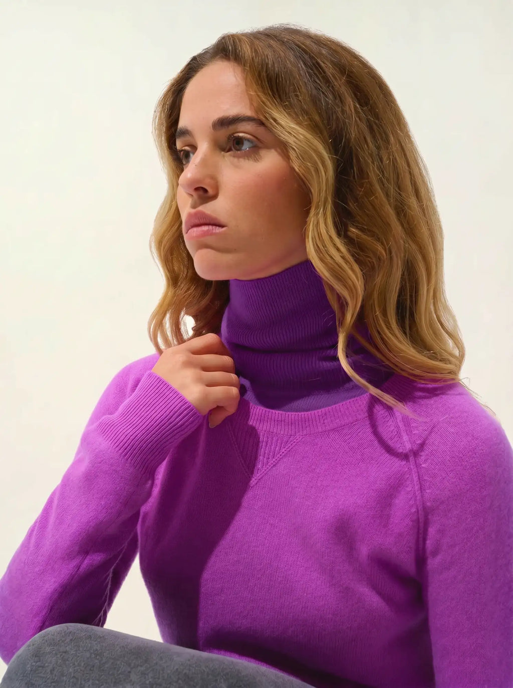 ETRET Sweater Crew Neck Purple