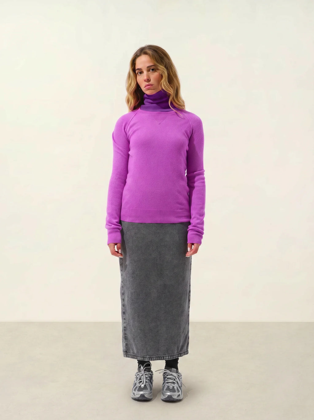 ETRET Sweater Crew Neck Purple