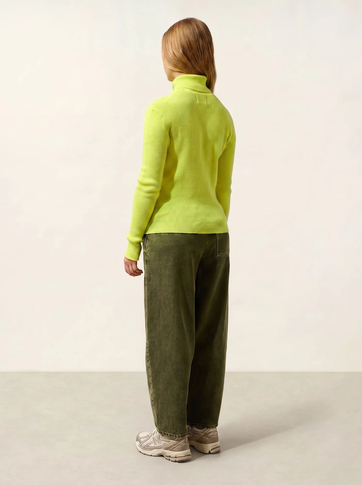 SUZIE pullover rollkragen gelb neon