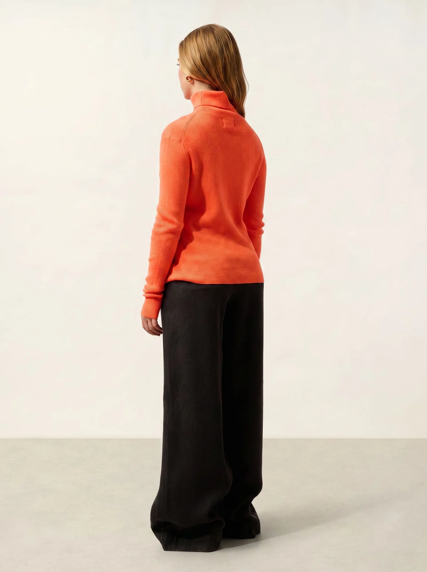 SUZIE pullover rollkragen orange neon