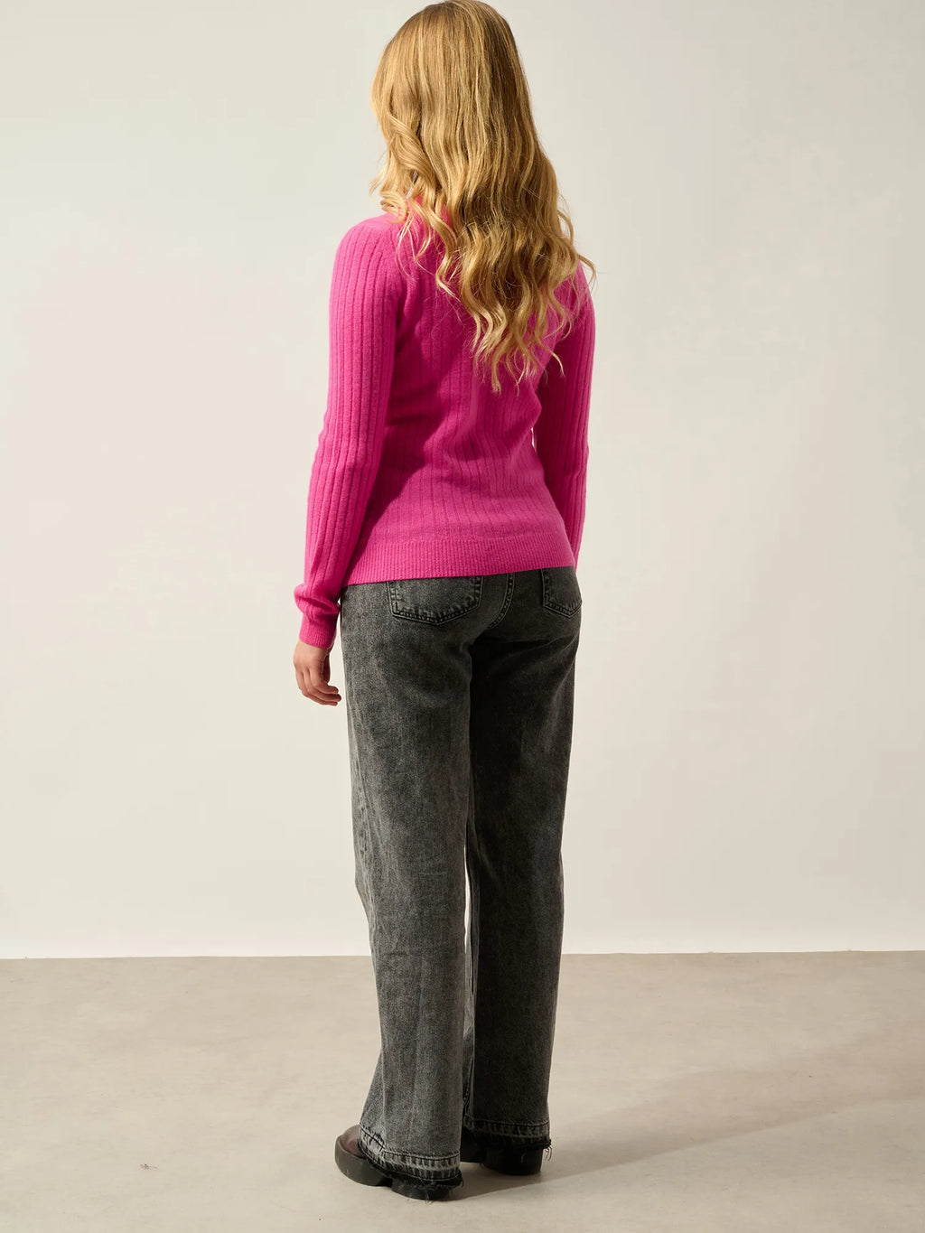 BELLA Pullover Rundhalsausschnitt Flamingorosa