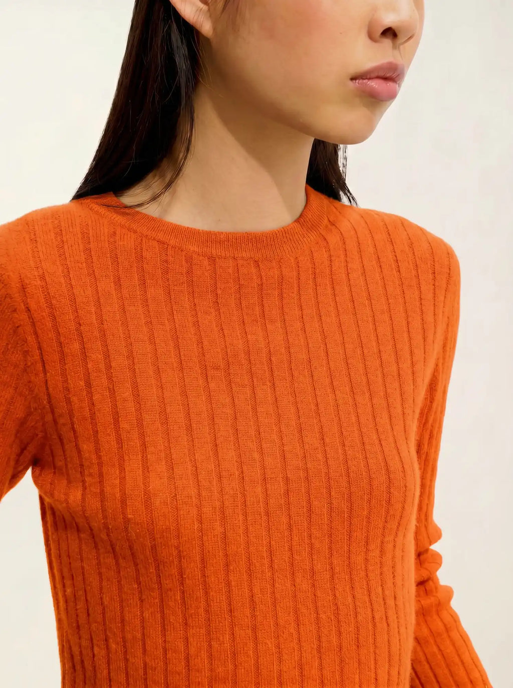 BELLA pullover rundhalsausschnitt orange neon