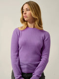 BELLA pullover rundhalsausschnitt parme