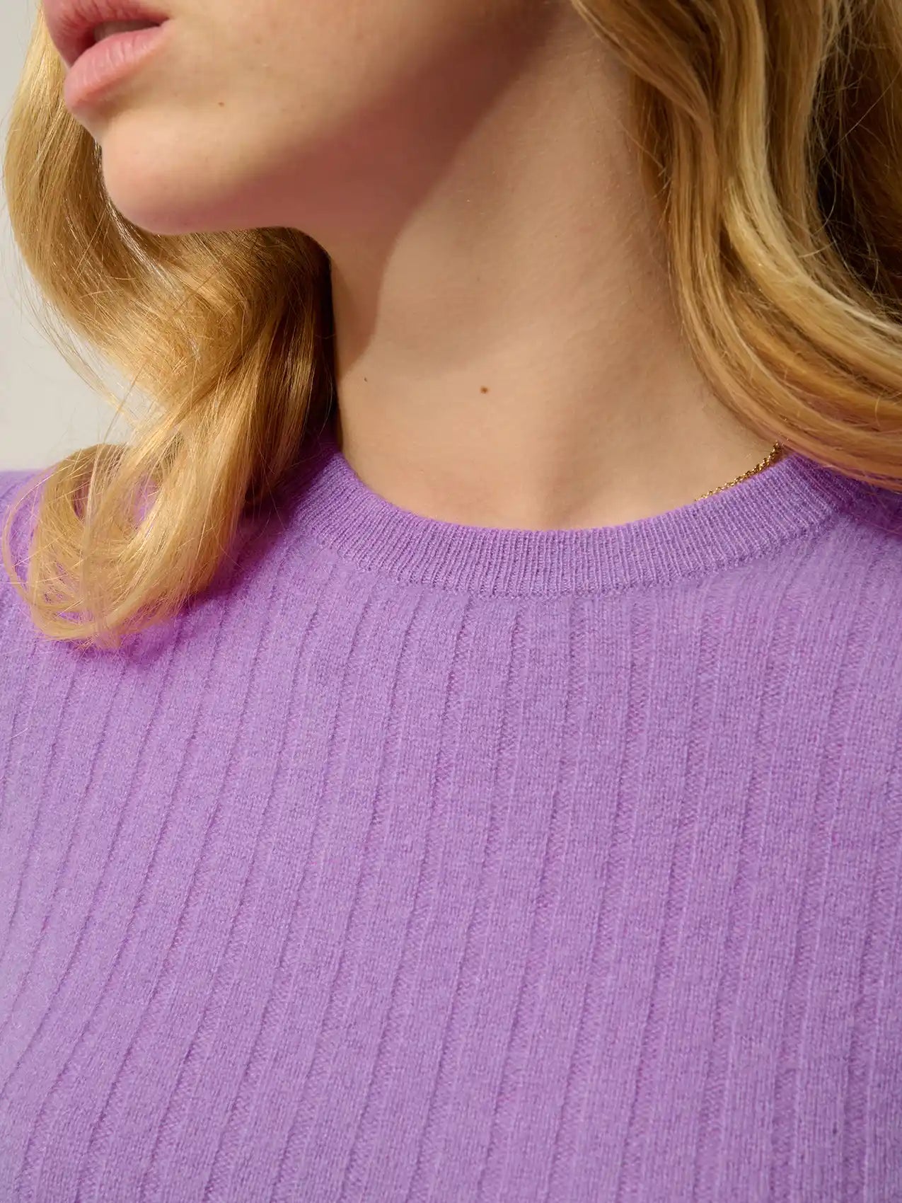BELLA pullover rundhalsausschnitt parme