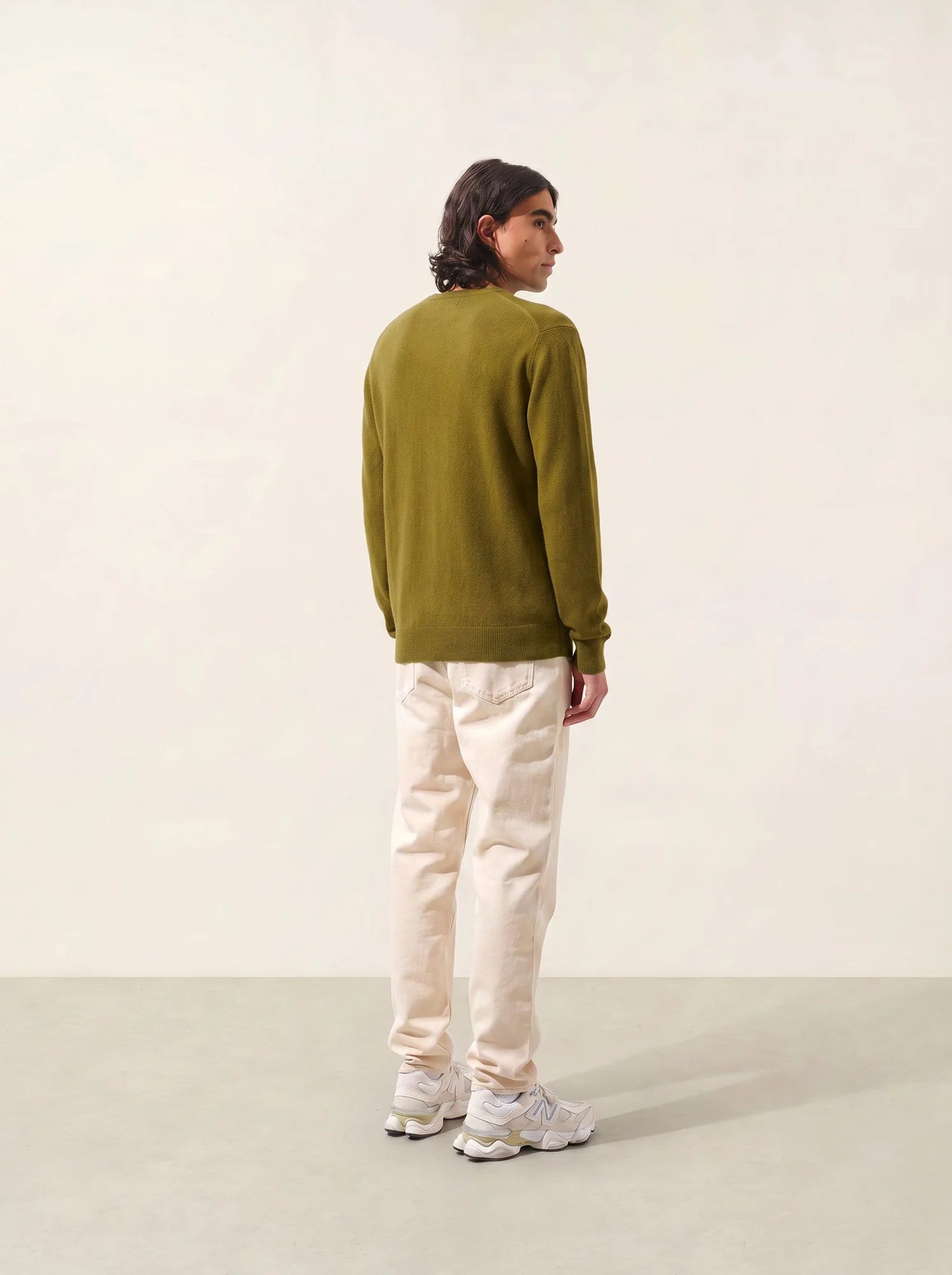 AGEL Pullover V-Ausschnitt Bronze