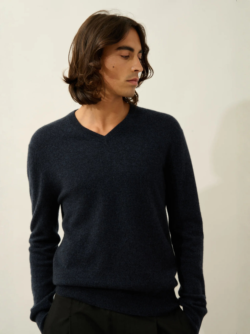 AGEL Pullover V-Ausschnitt Kaviar