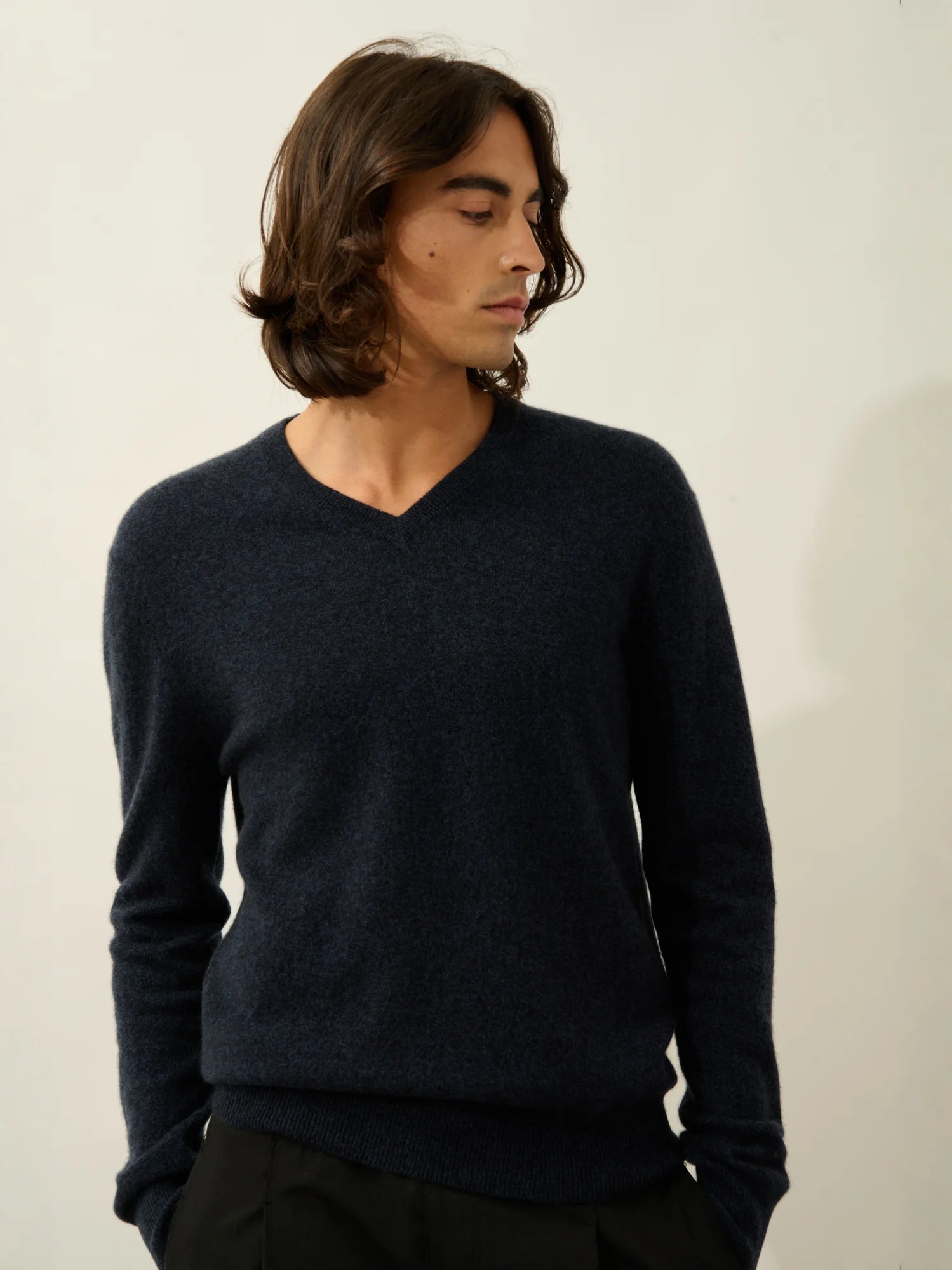AGEL Pullover V-Ausschnitt Kaviar