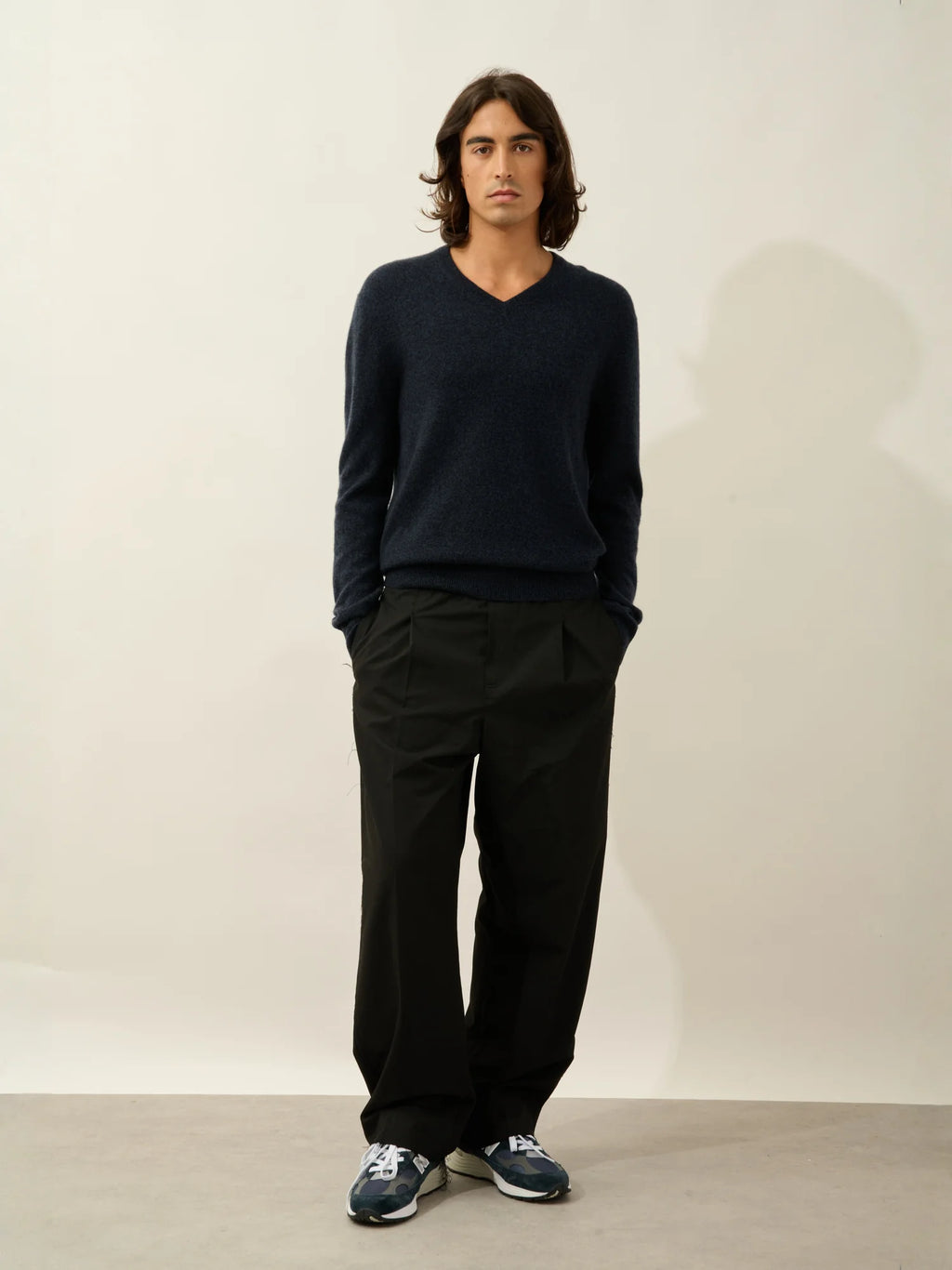 AGEL Pullover V-Ausschnitt Kaviar