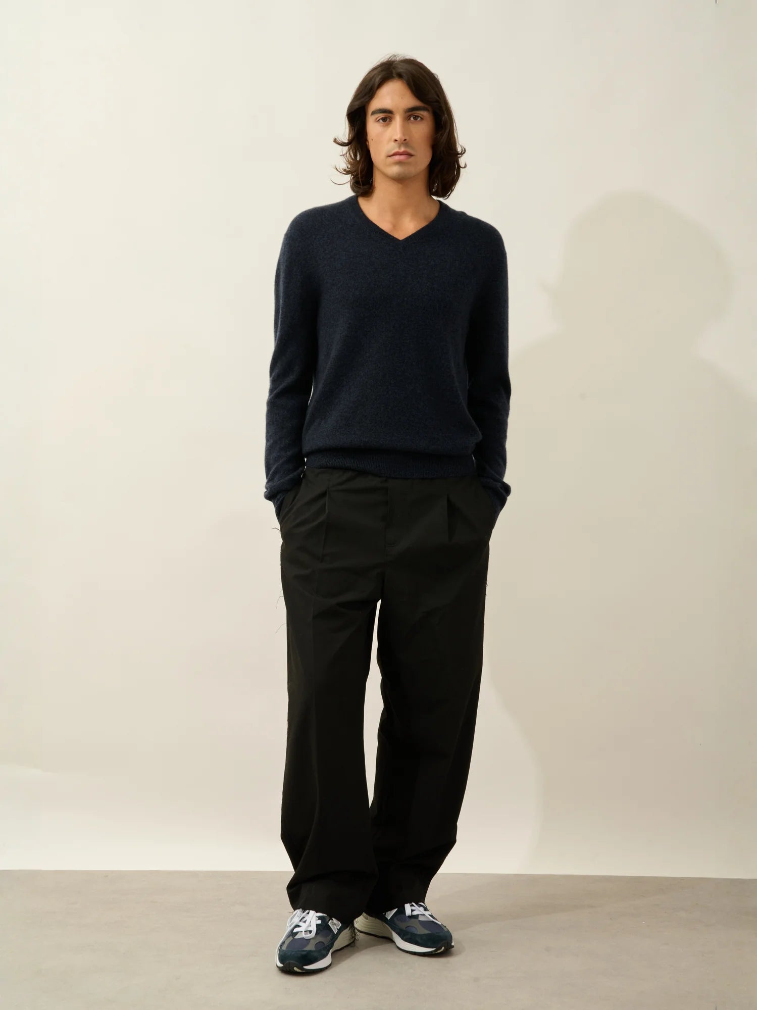 AGEL Pullover V-Ausschnitt Kaviar