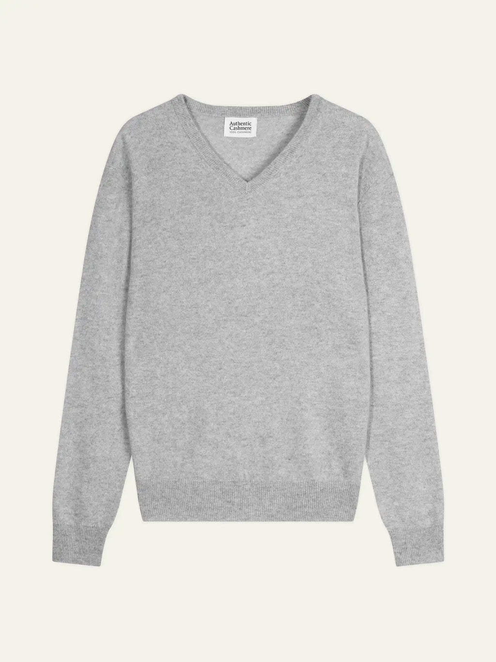 AGEL pullover v-ausschnitt hellgrau meliert