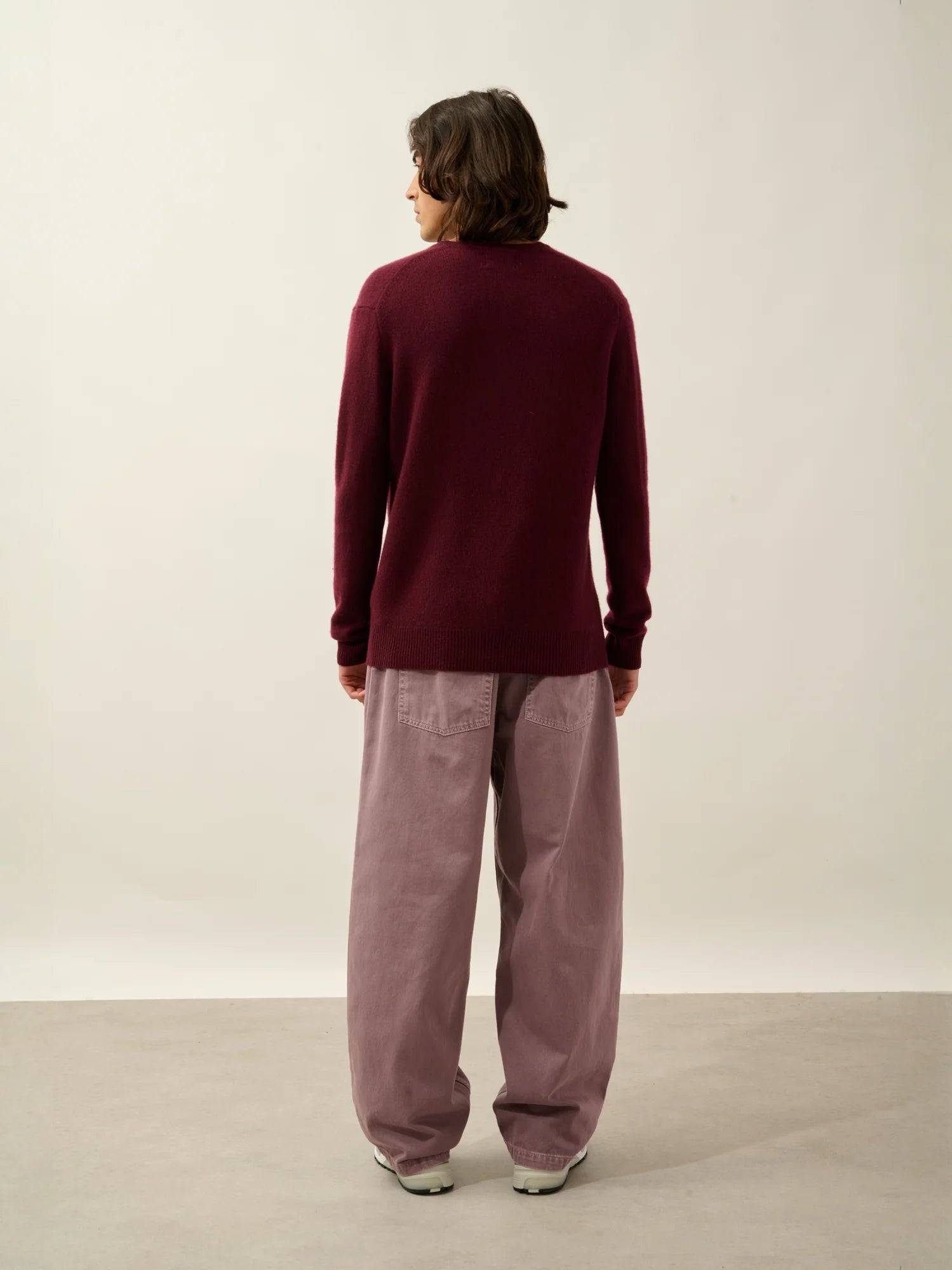 VICTOR pullover v-ausschnitt 4-fädig brombeere