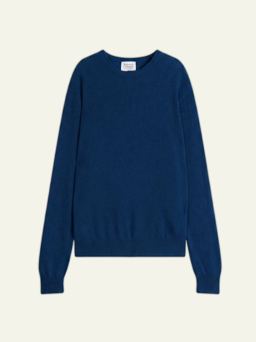 AIGLIÈRE pullover rundhalsausschnitt blau meliert