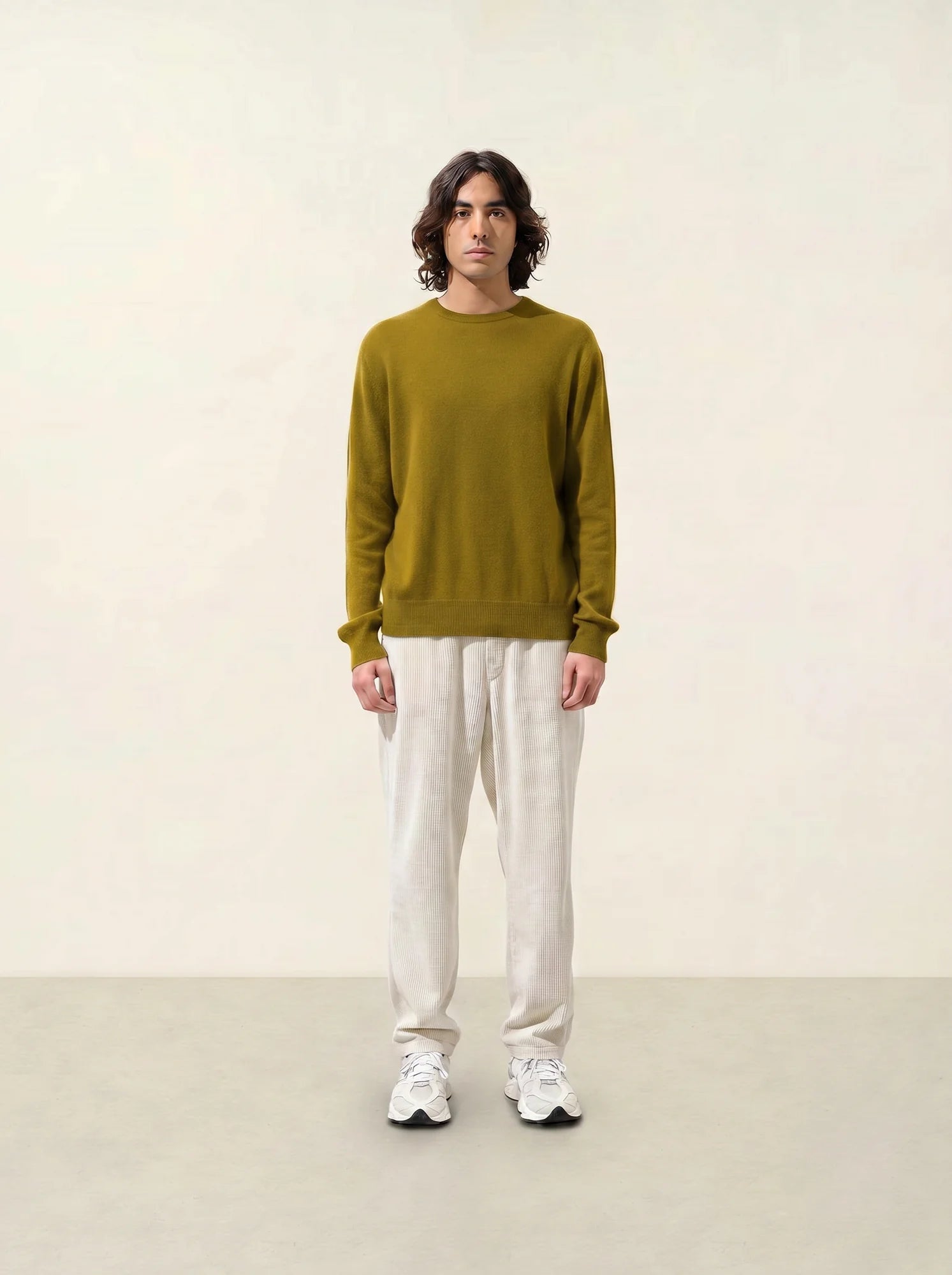 AIGLIÈRE pullover rundhalsausschnitt bronze