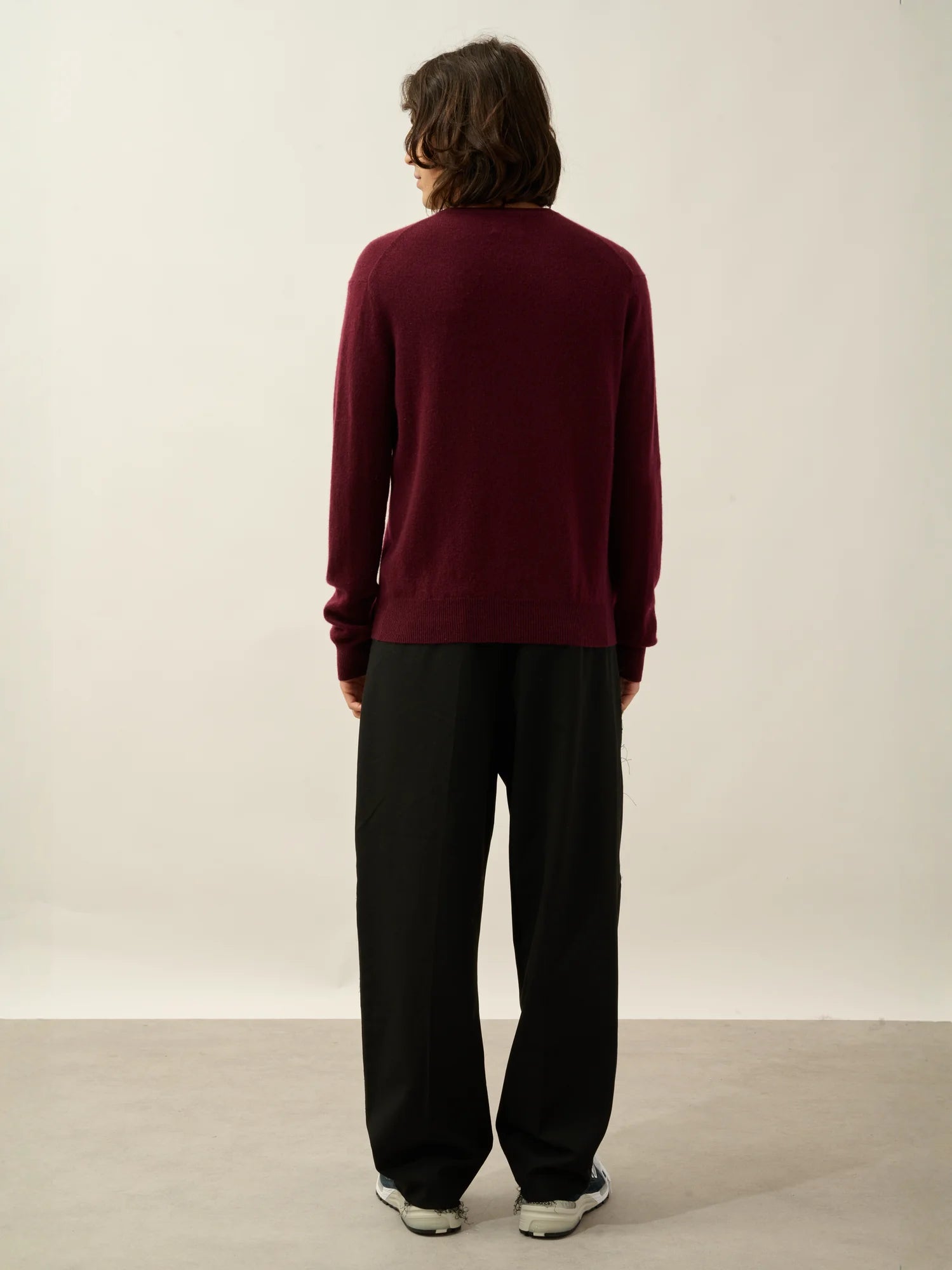 AIGLIÈRE pull col rond mûre