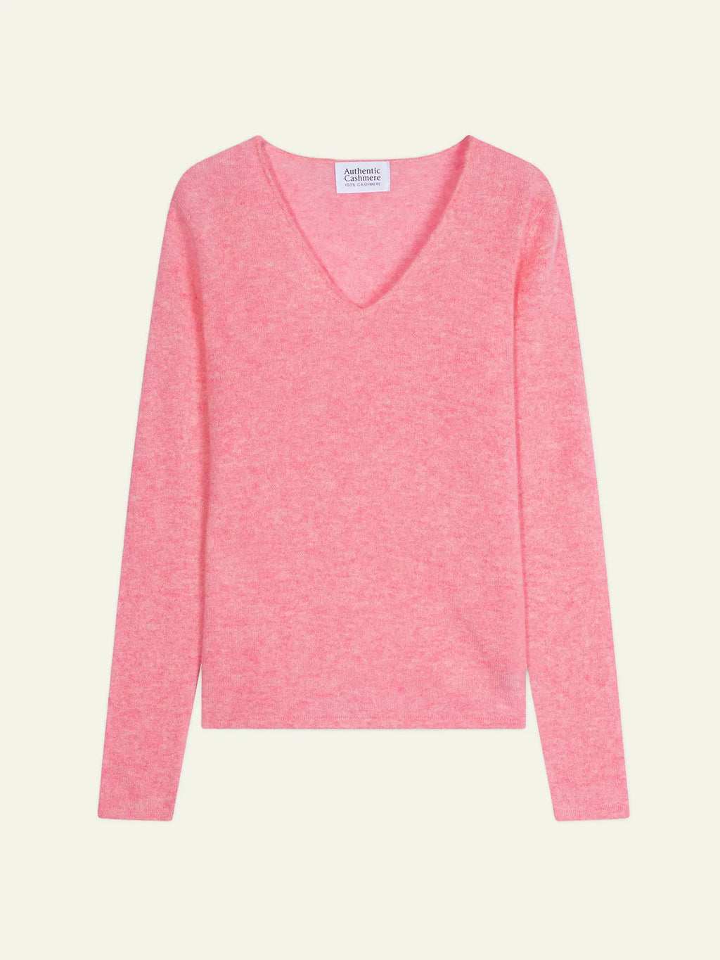 GALISE Pullover V-Ausschnitt Rosa meliert
